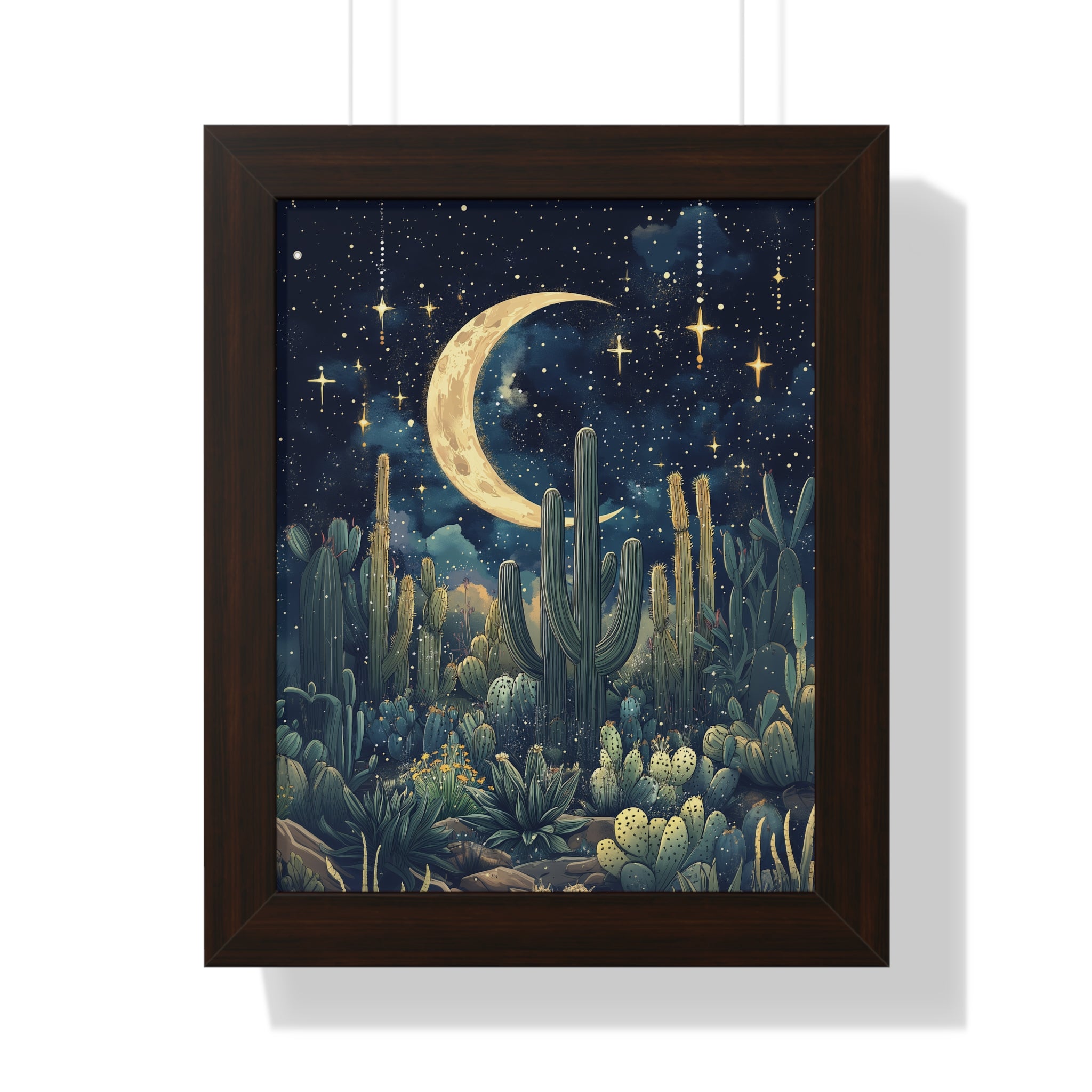 Framed Paper Print - Dreamy Desert Night