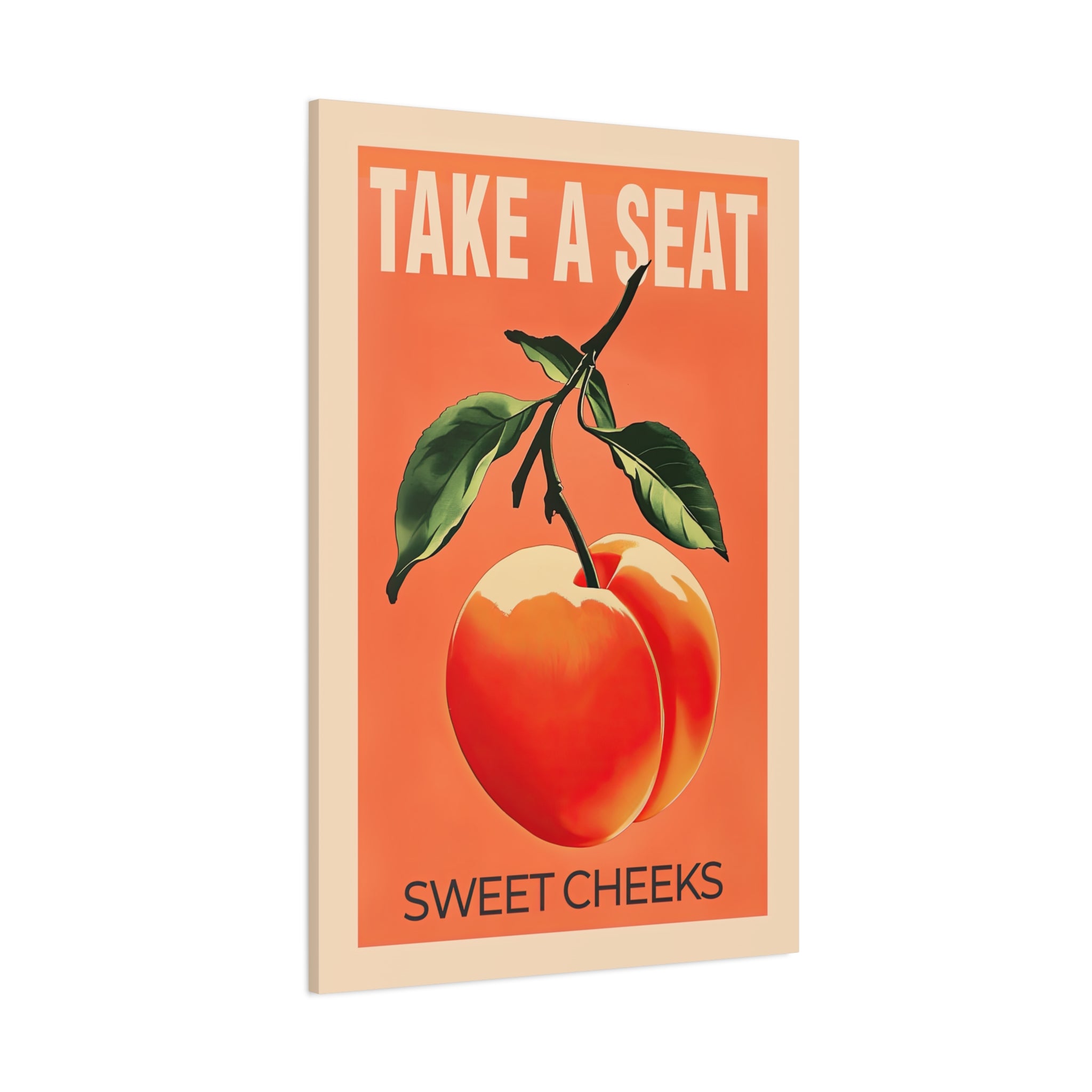 1.25" Matte Canvas - Sweet Cheeks Peach