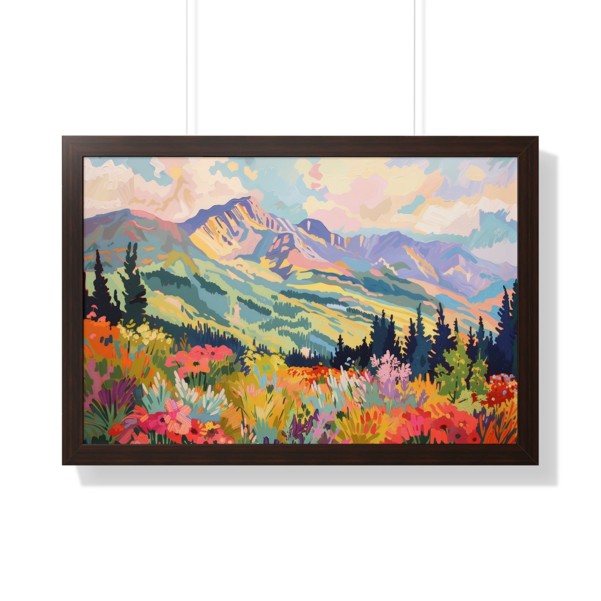 Framed Paper Print - Rocky Mountain Wildflower Bliss