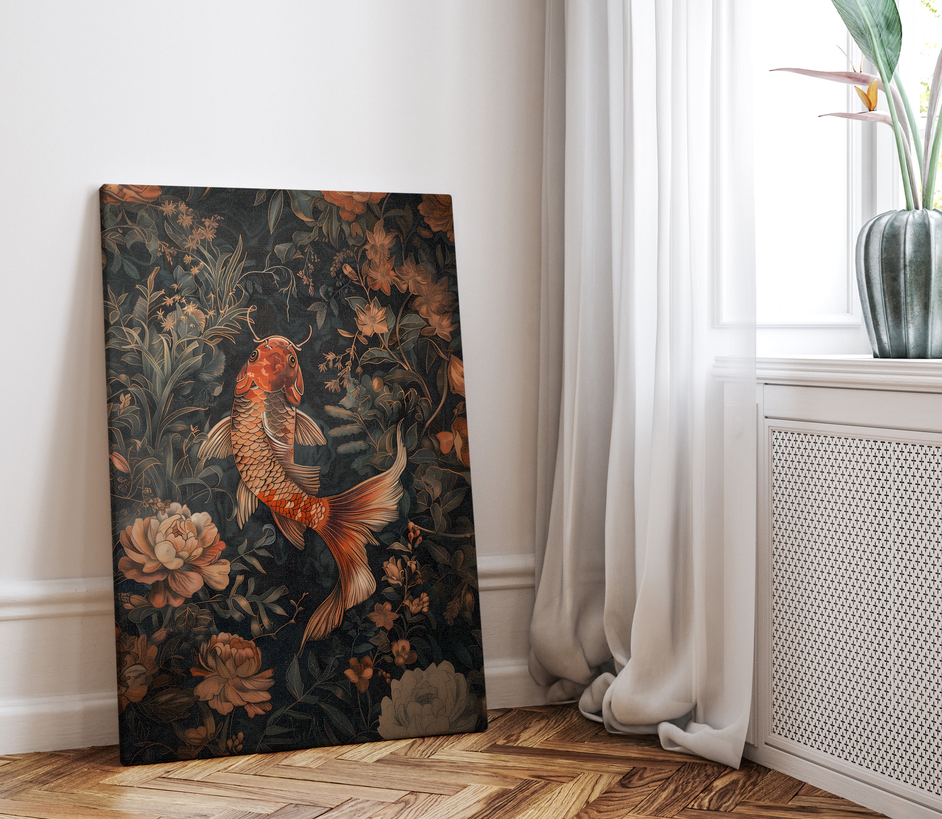 .75" Matte Canvas - Enchanted Koi Garden