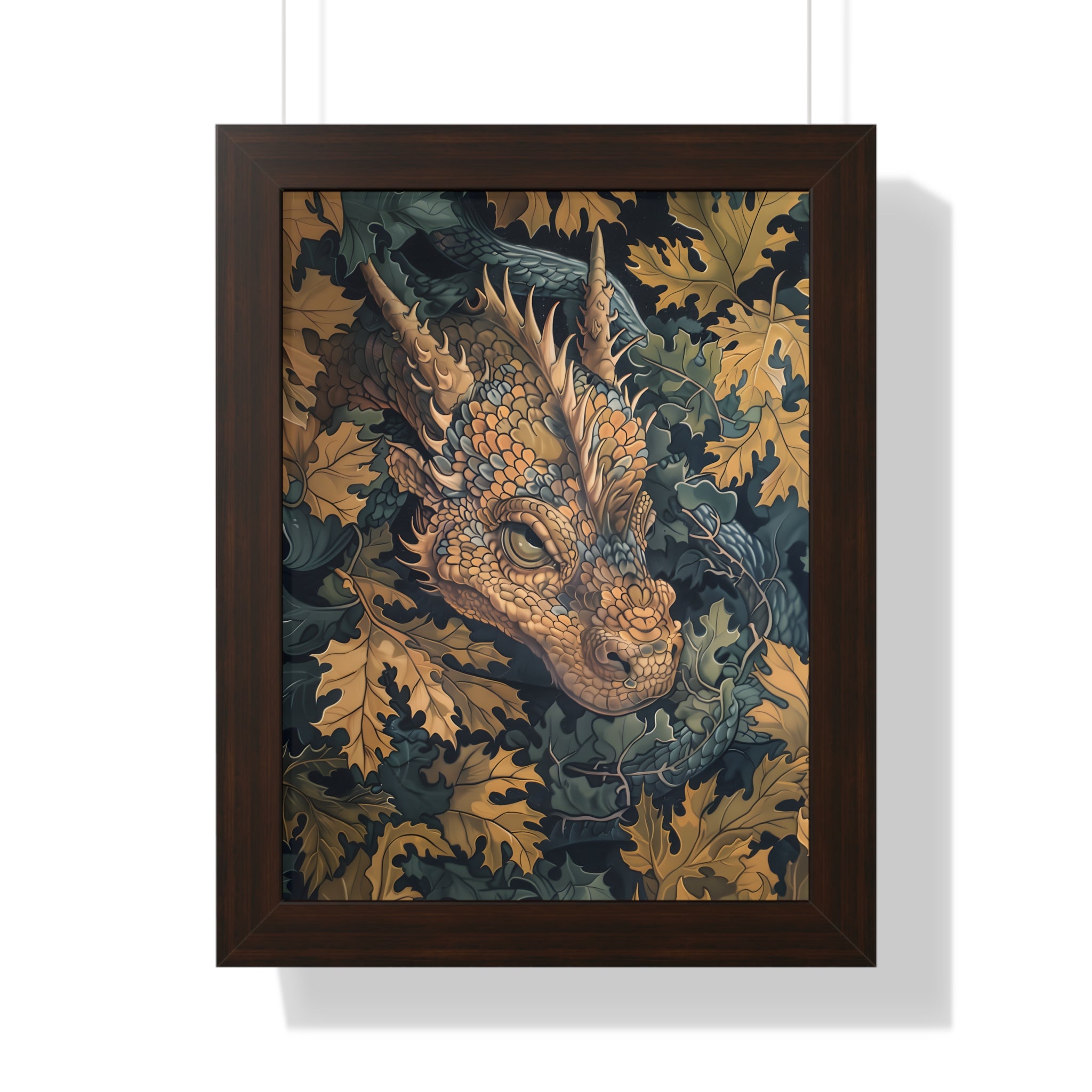 Framed Paper Print - Enchanted Forest Dragon