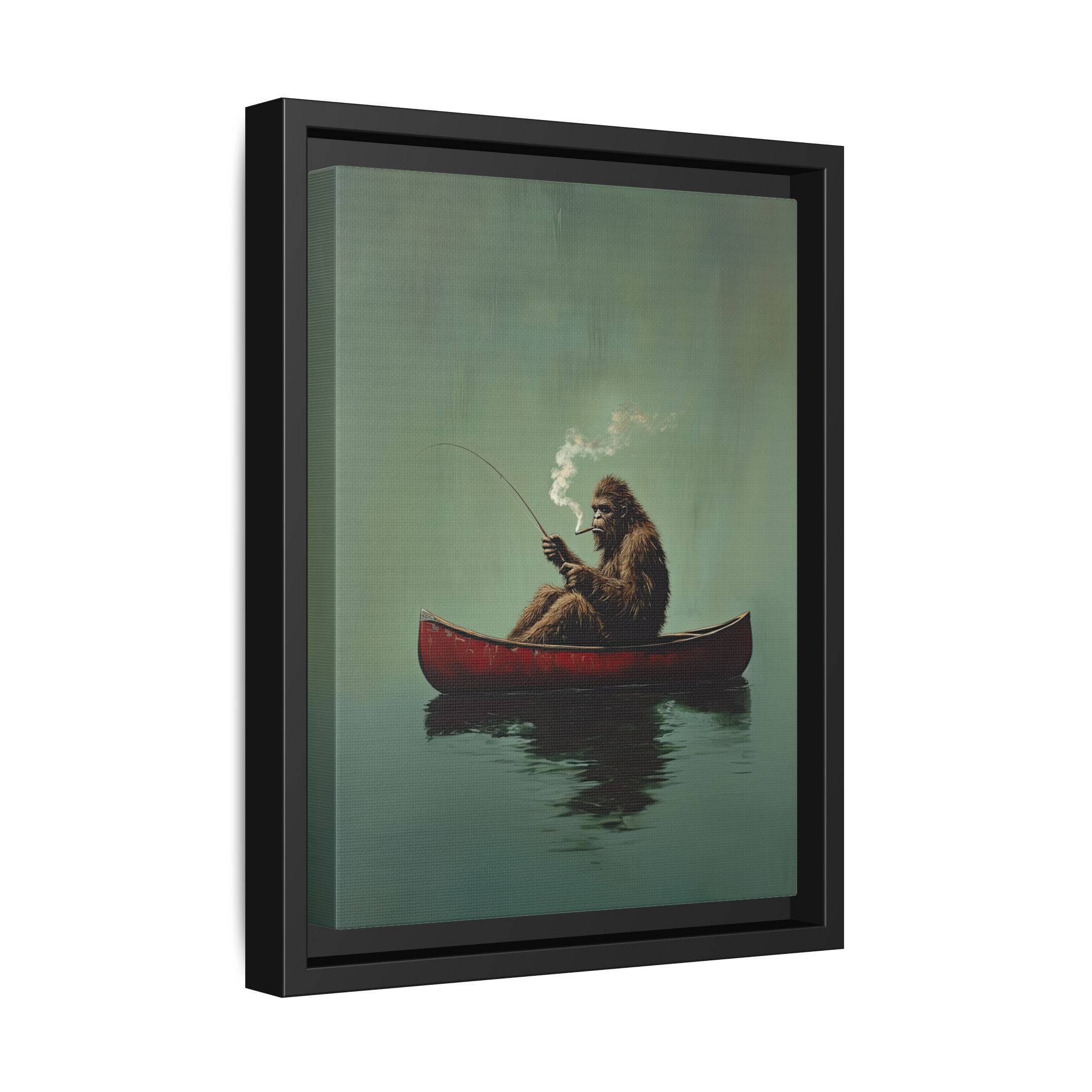 Framed Canvas - Bigfoot Canoe Adventure