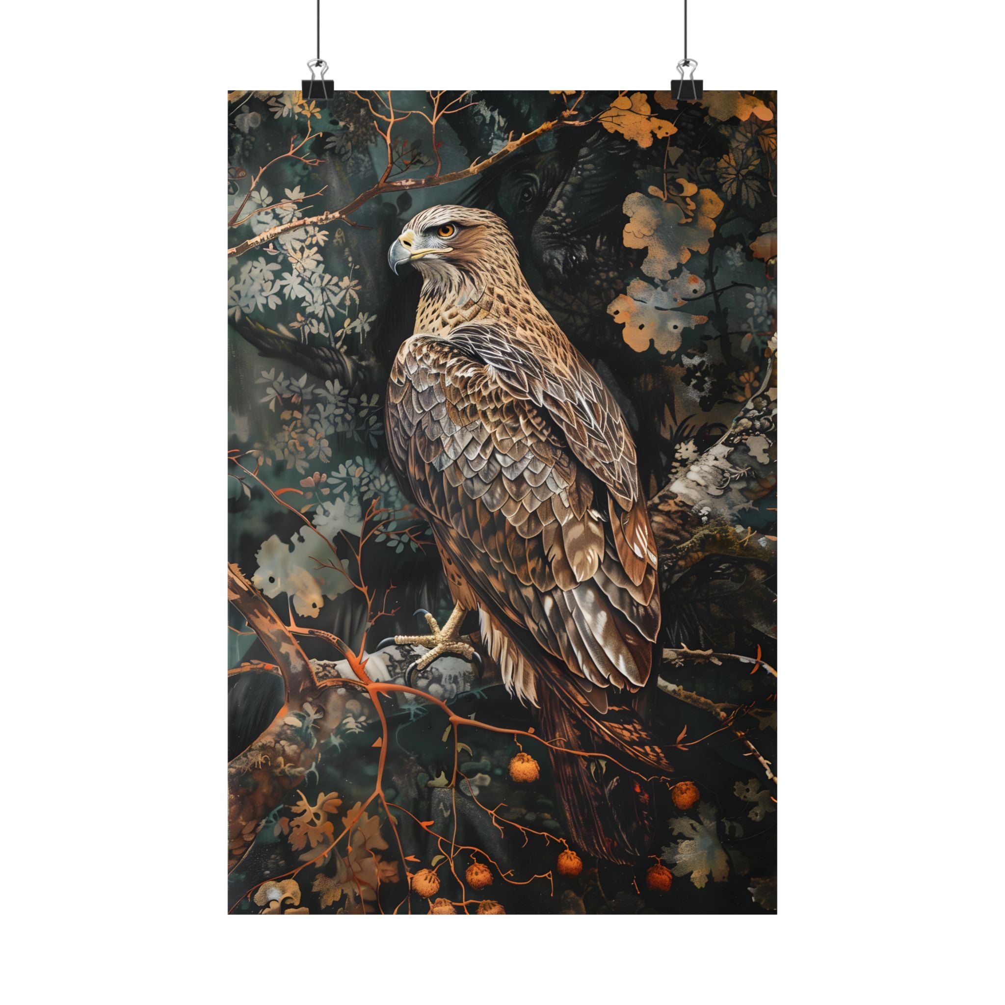 Majestic Hawk in Autumn