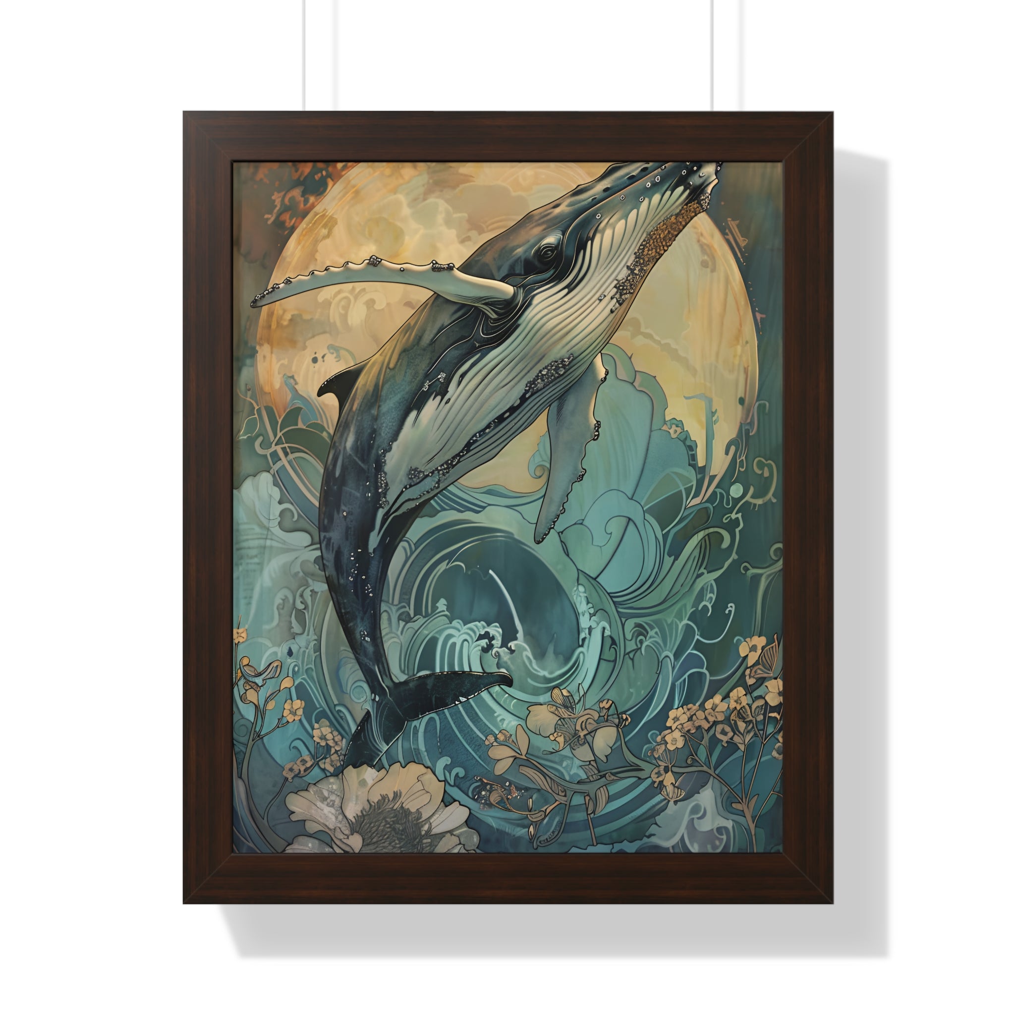 Framed Paper Print - Moonrise Humpback Bloom
