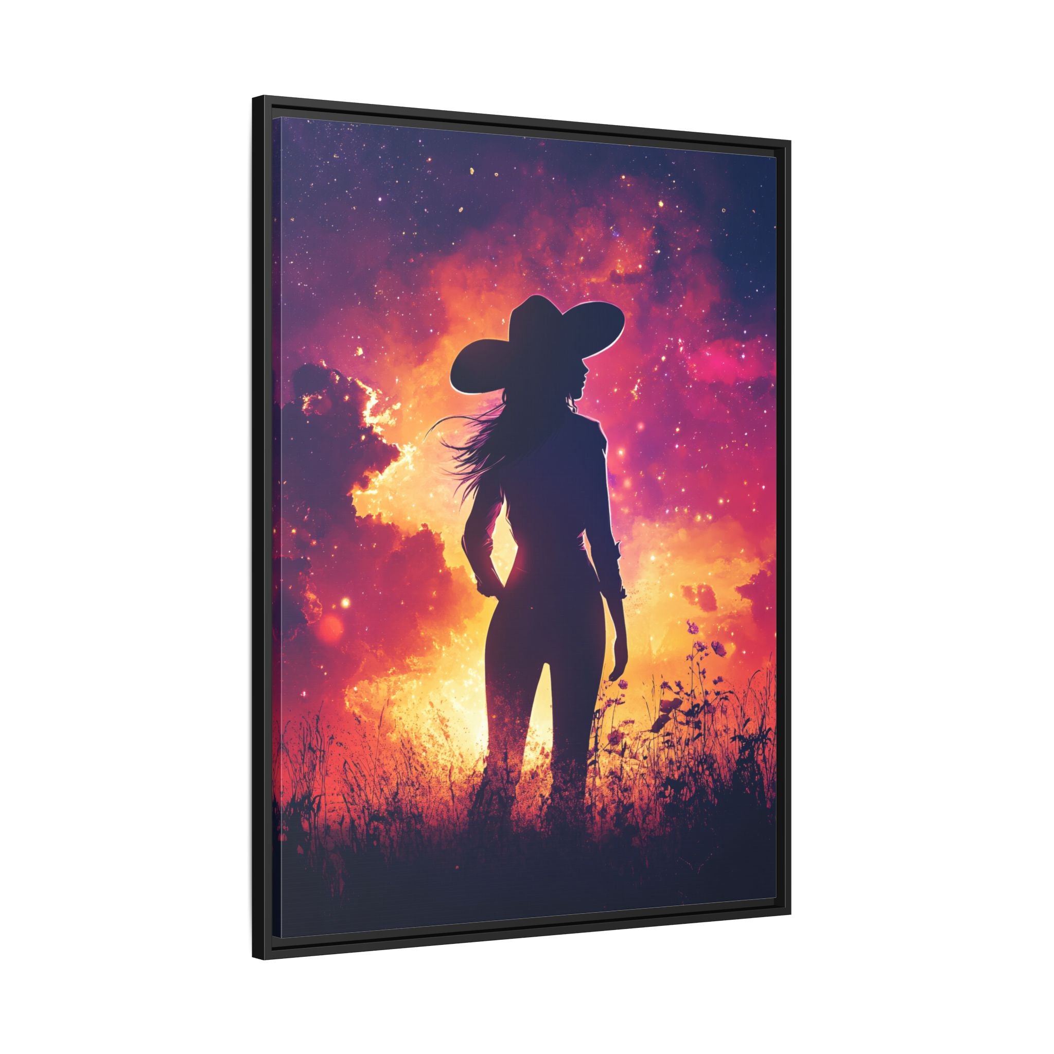 Framed Canvas - Cosmic Cowgirl