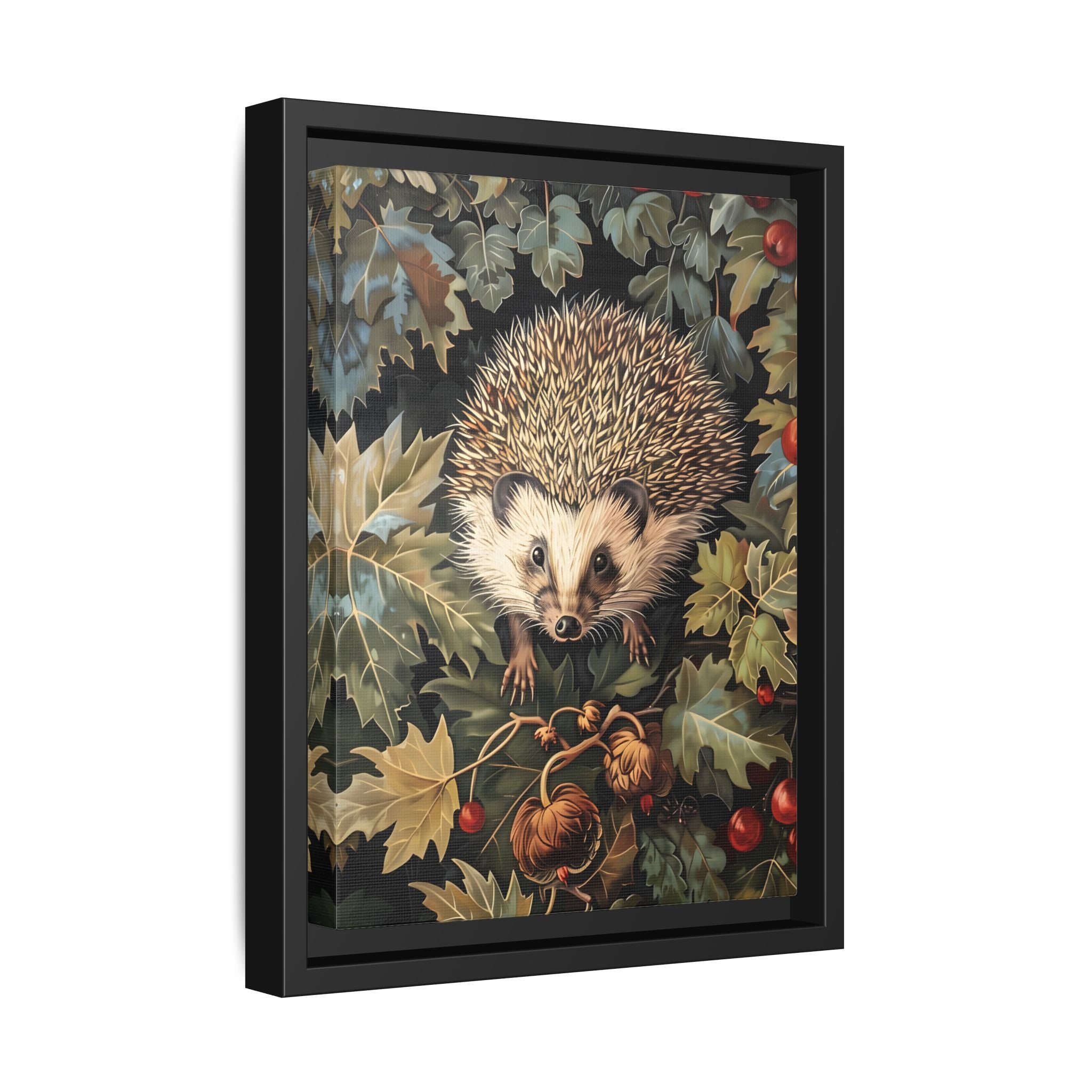 Framed Canvas - Woodland Hedgehog Hideaway