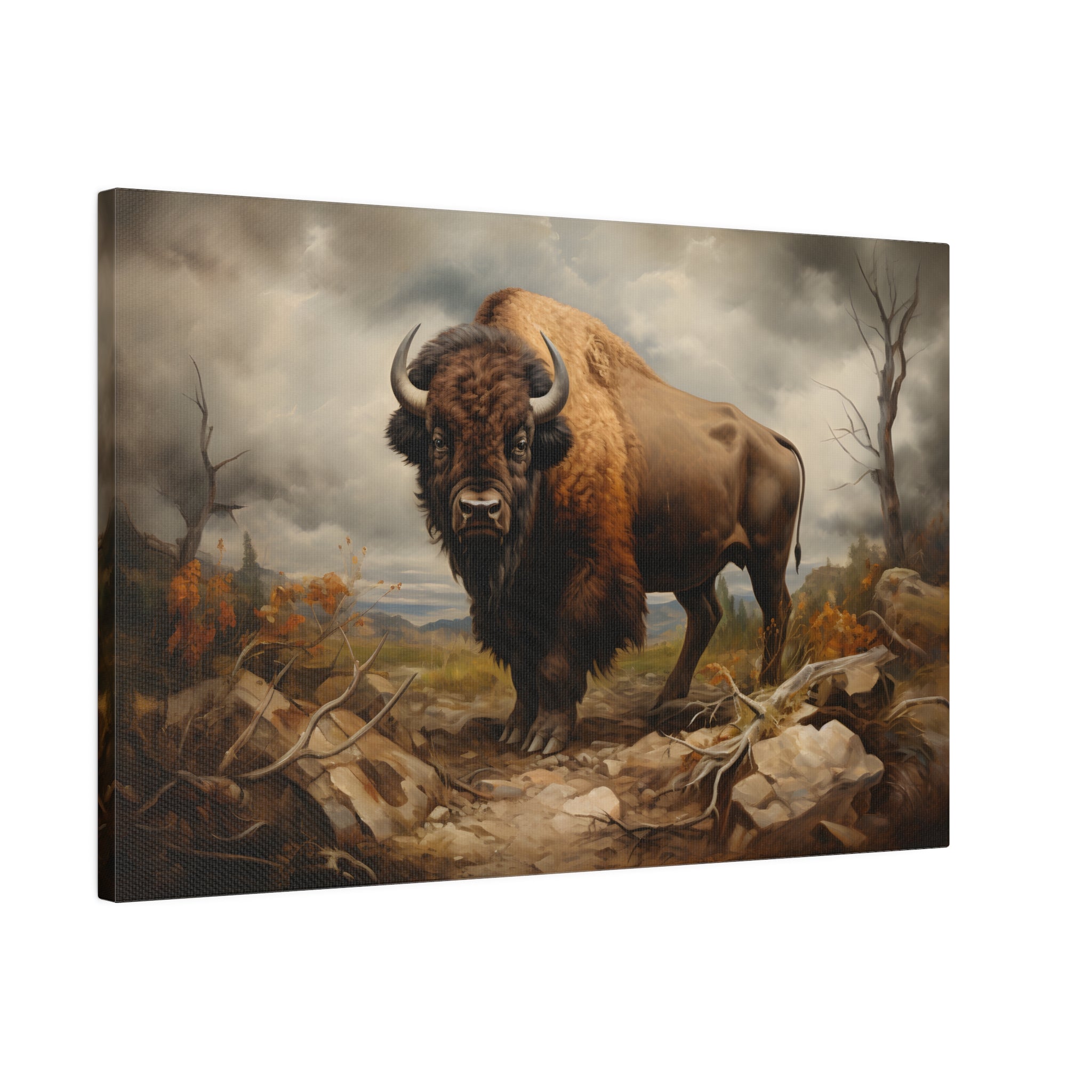 .75" Matte Canvas - Thundering Prairie King