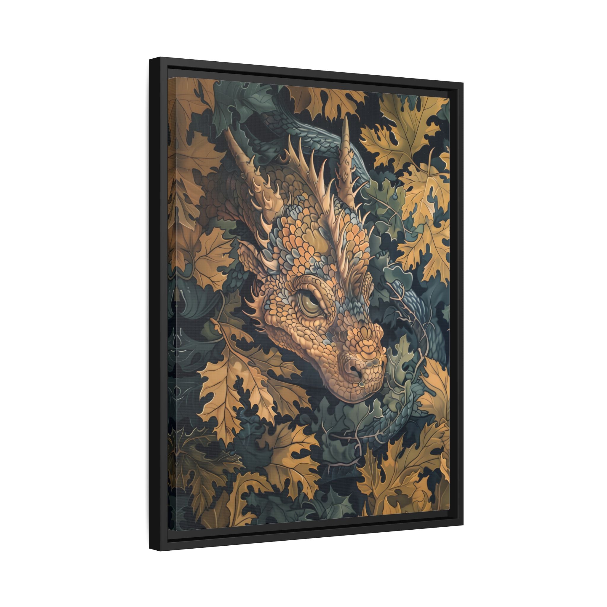 Framed Canvas - Enchanted Forest Dragon