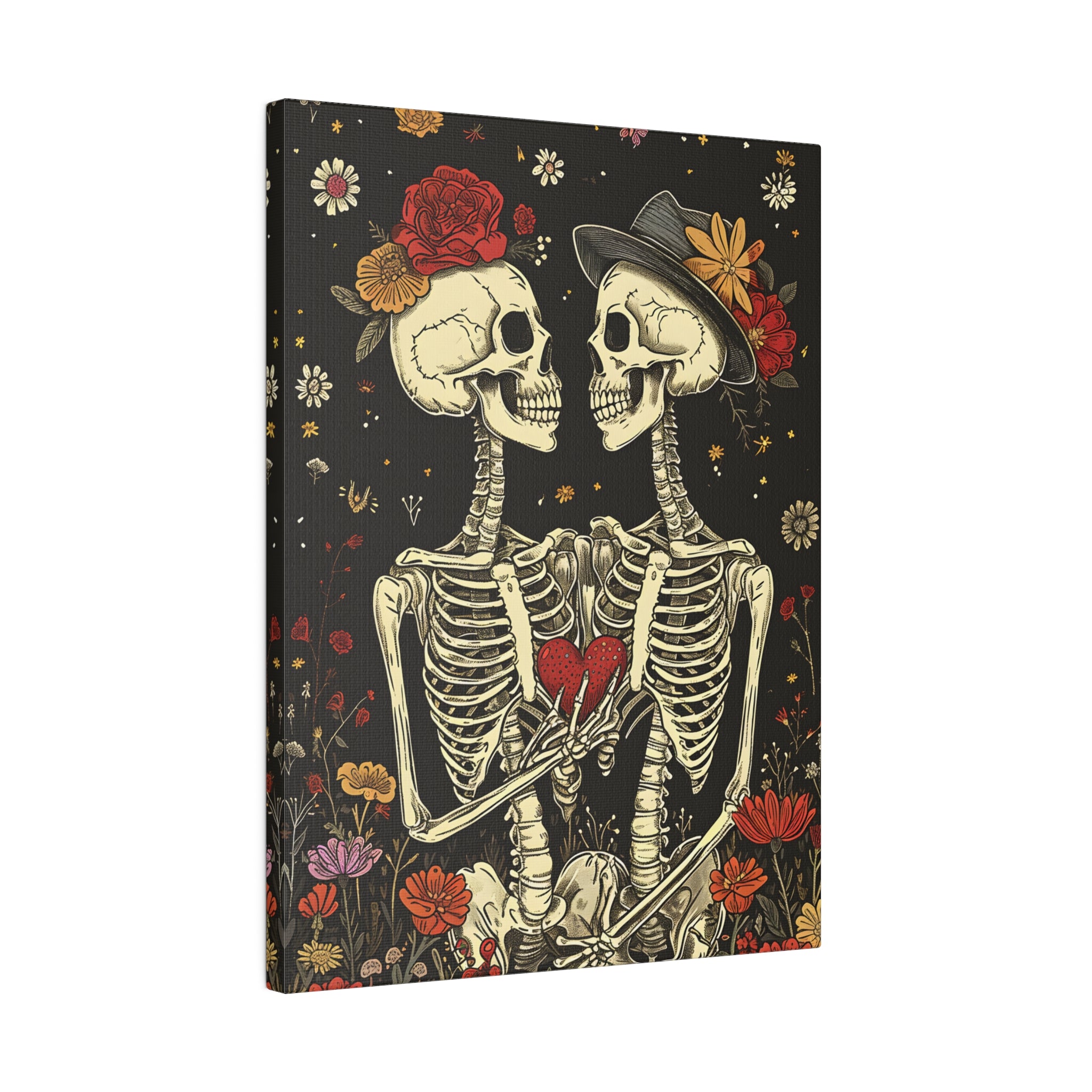 .75" Matte Canvas - Eternal Love Skeletons