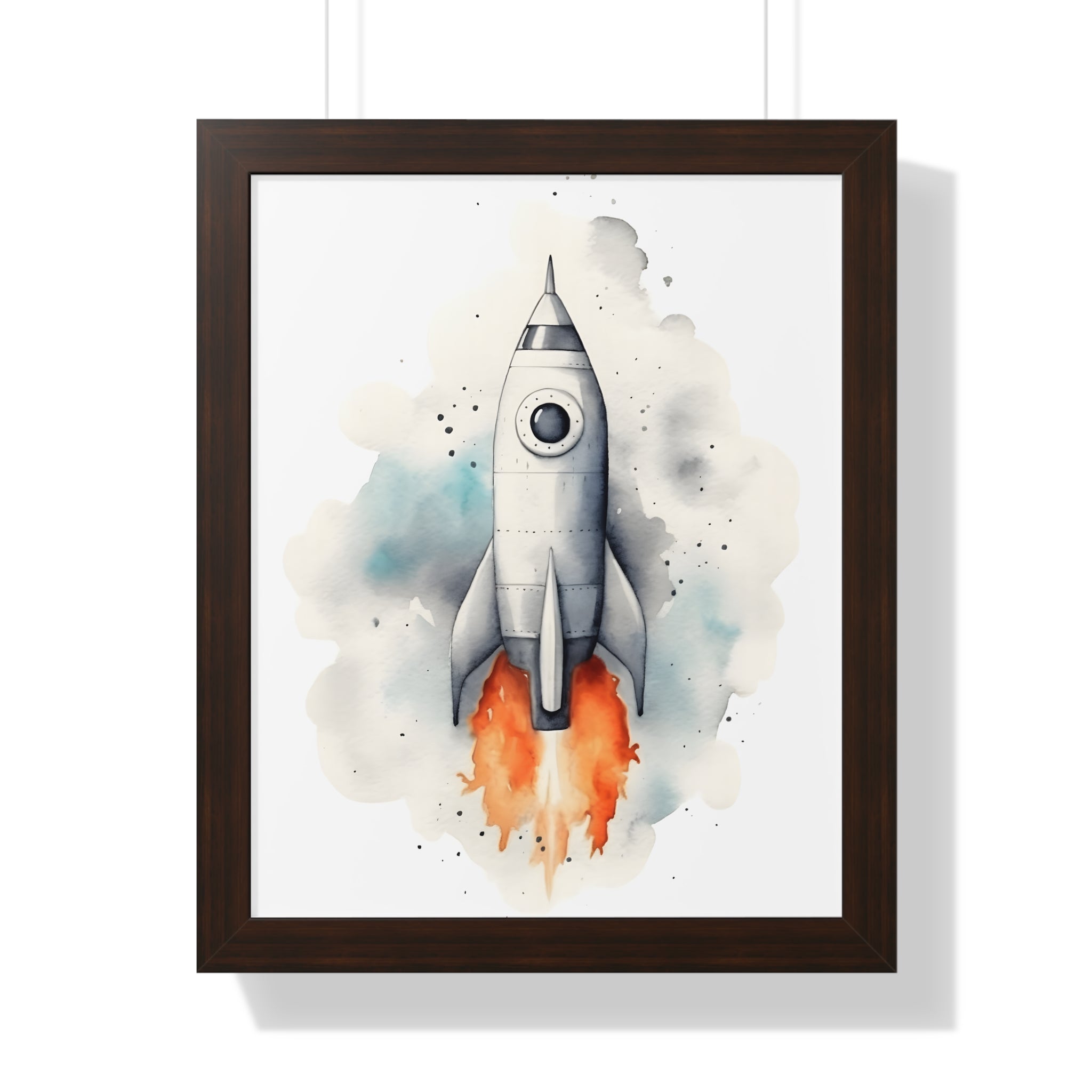 Framed Paper Print - Cosmic Liftoff Dreams