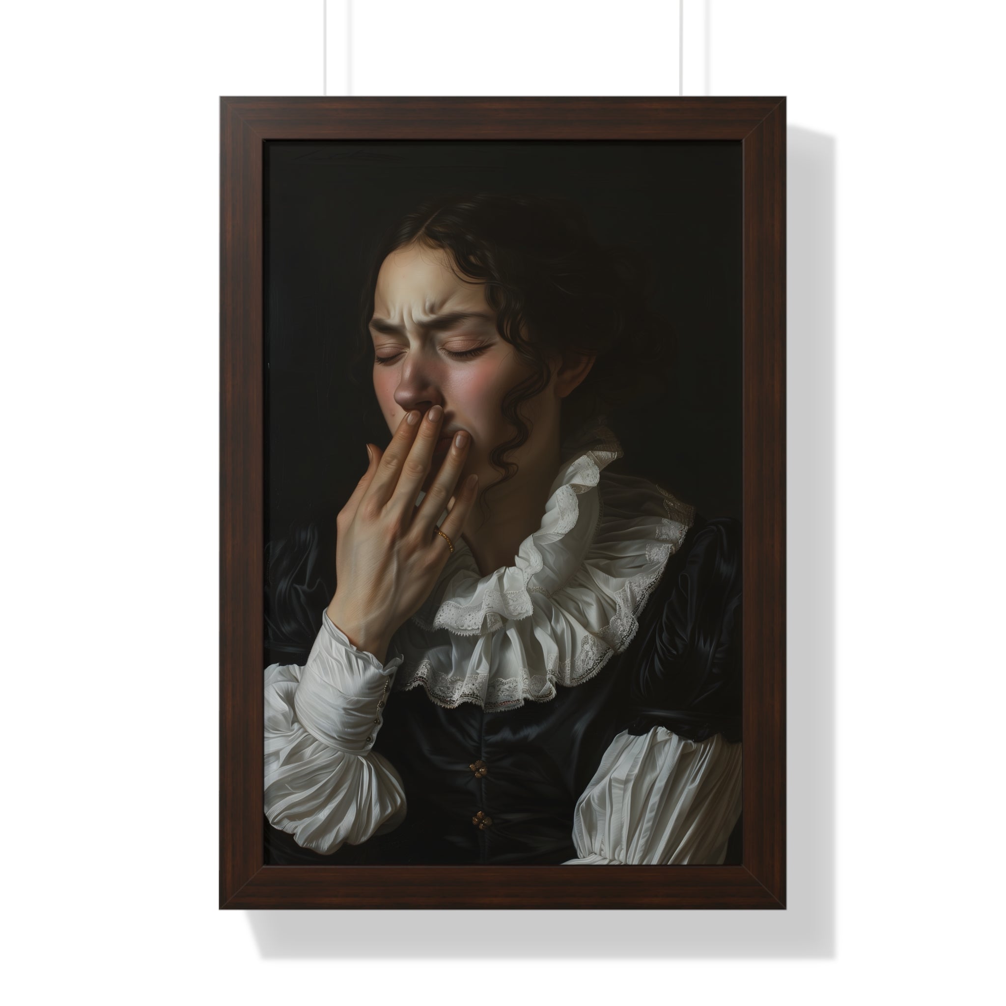 Framed Paper Print - Oh No, It Hit Me