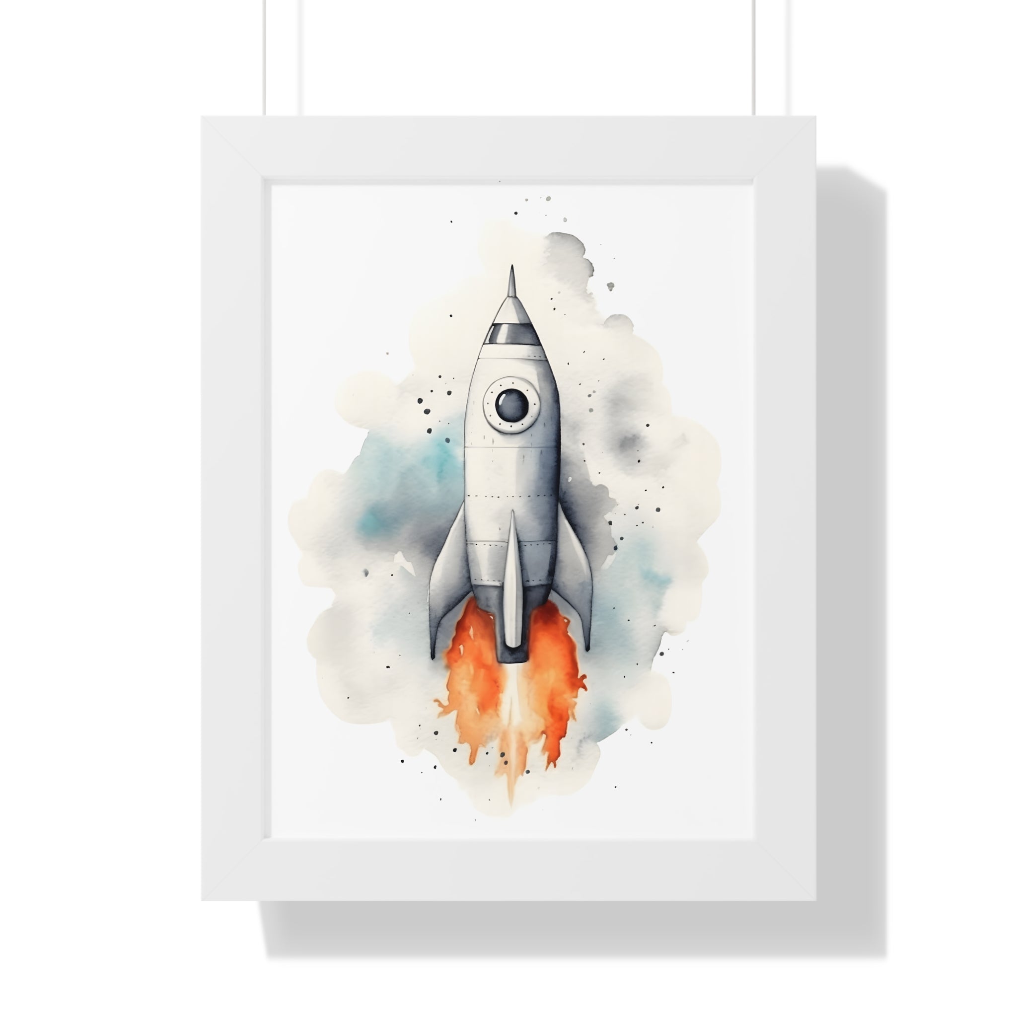 Framed Paper Print - Cosmic Liftoff Dreams
