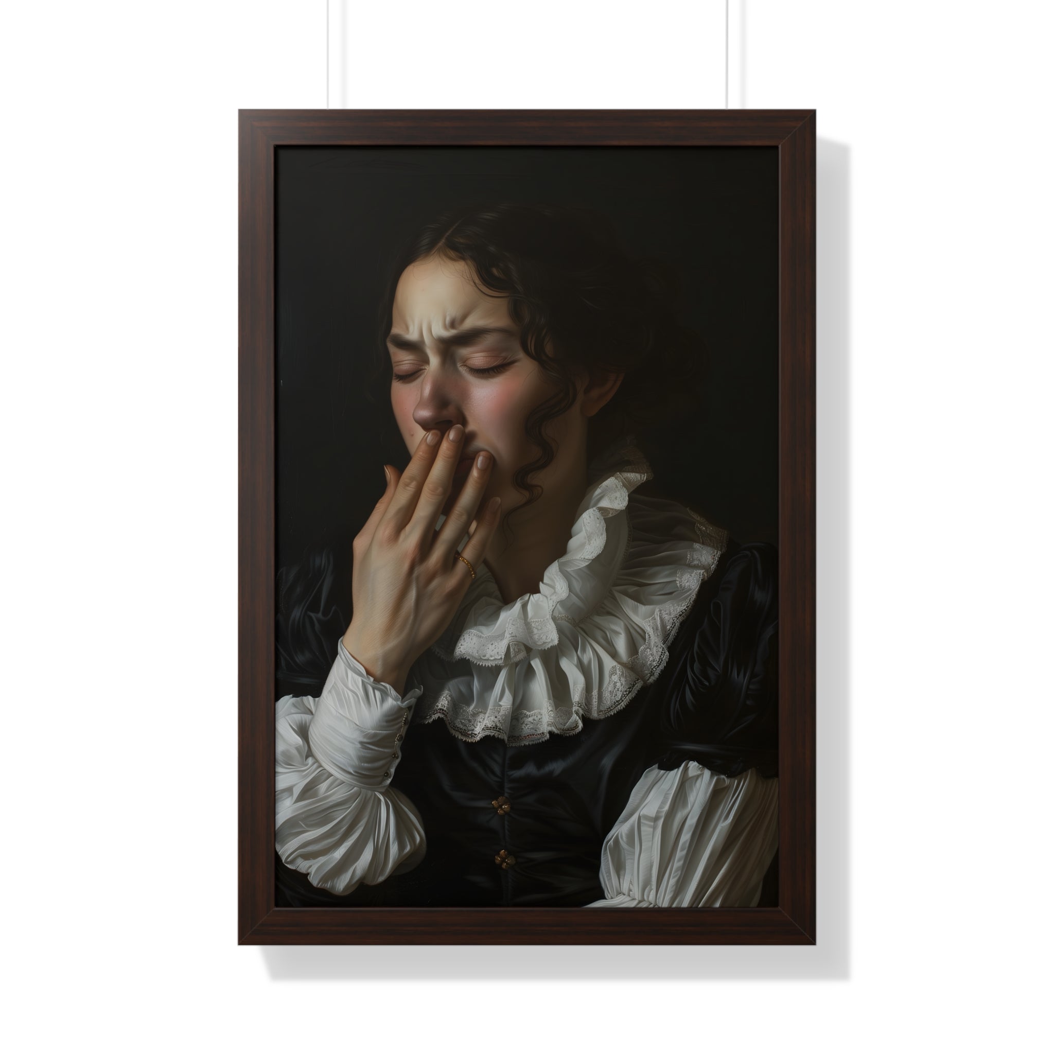 Framed Paper Print - Oh No, It Hit Me