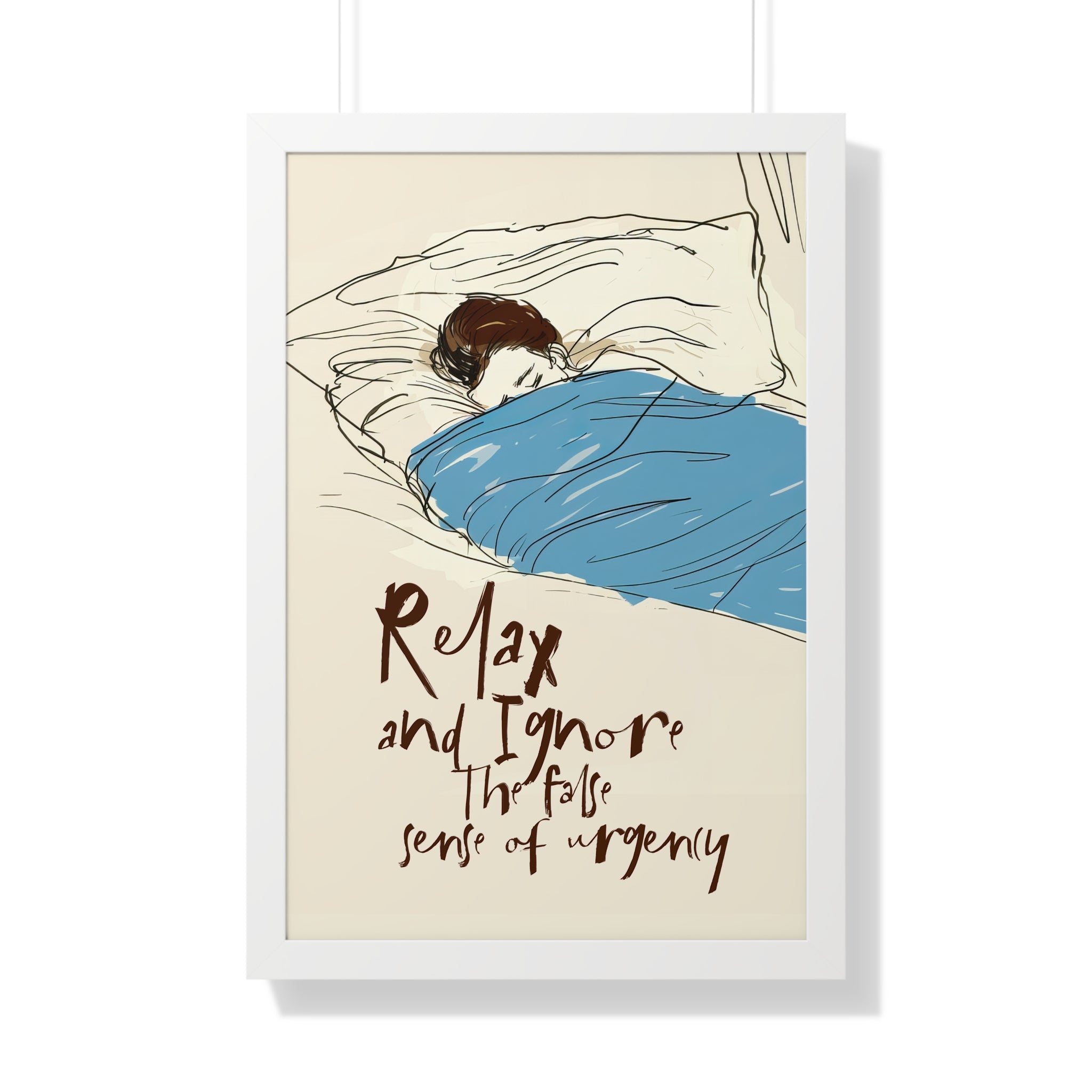 Framed Paper Print - Ignore the Urgency Quote