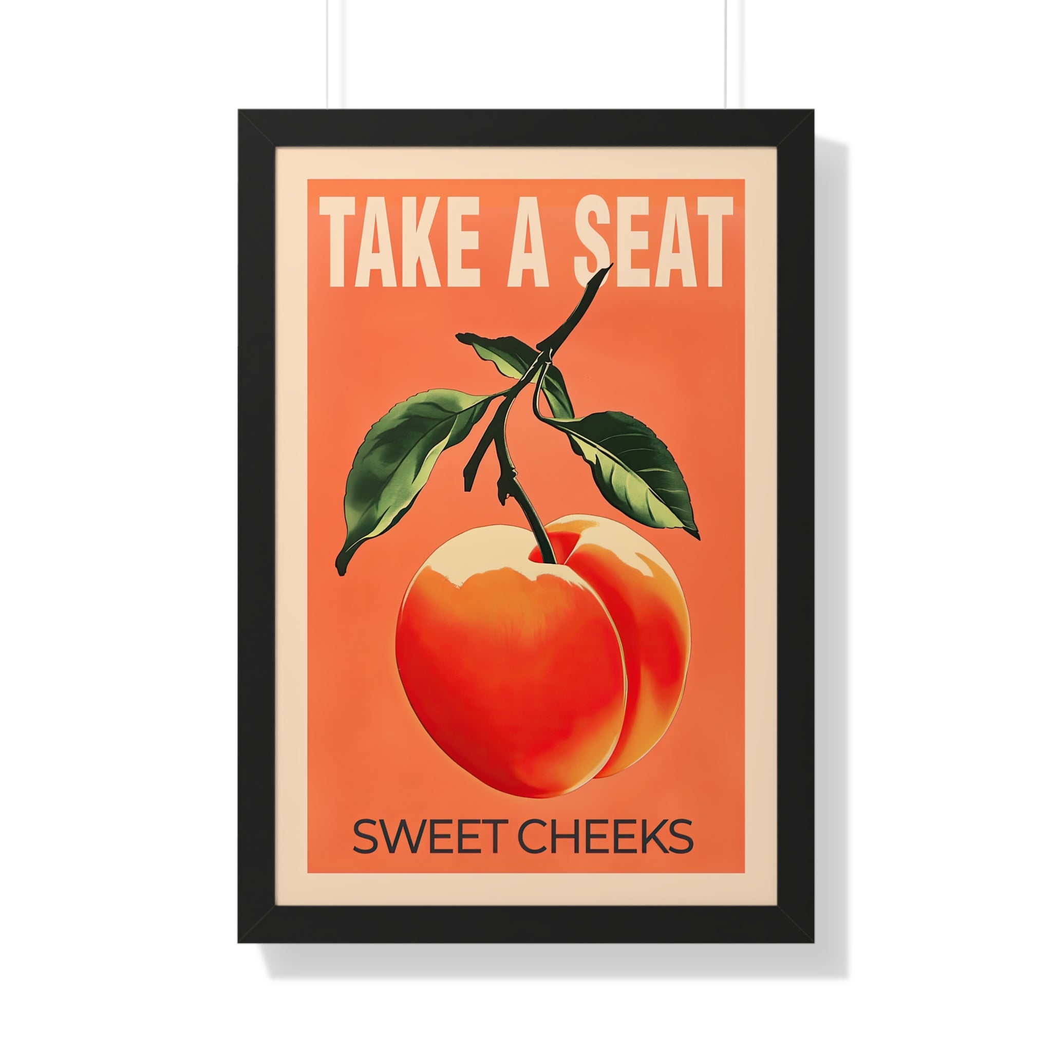 Framed Paper Print - Sweet Cheeks Peach