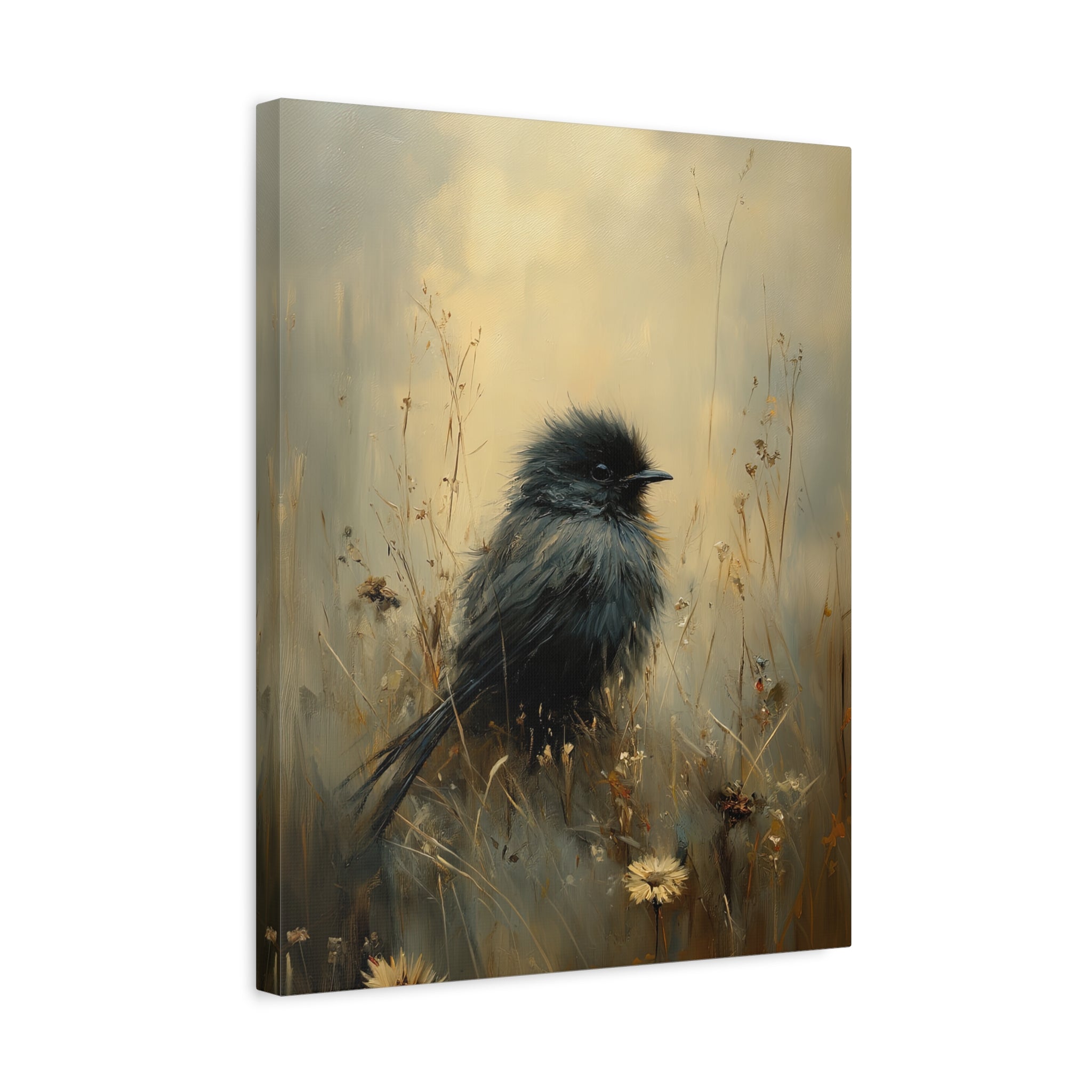 1.25" Matte Canvas - Golden Meadow Bird