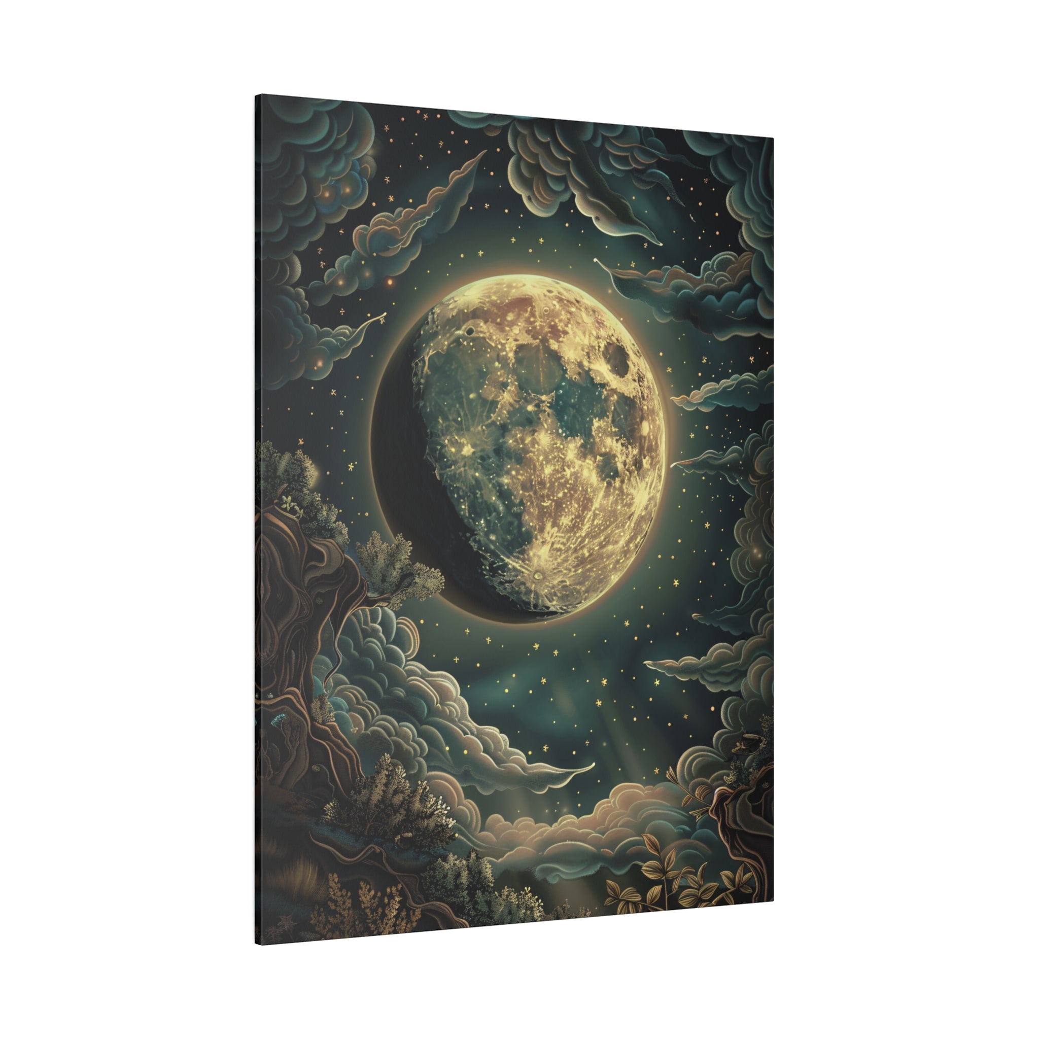 .75" Matte Canvas - Waxing Gibbous Dreamscape