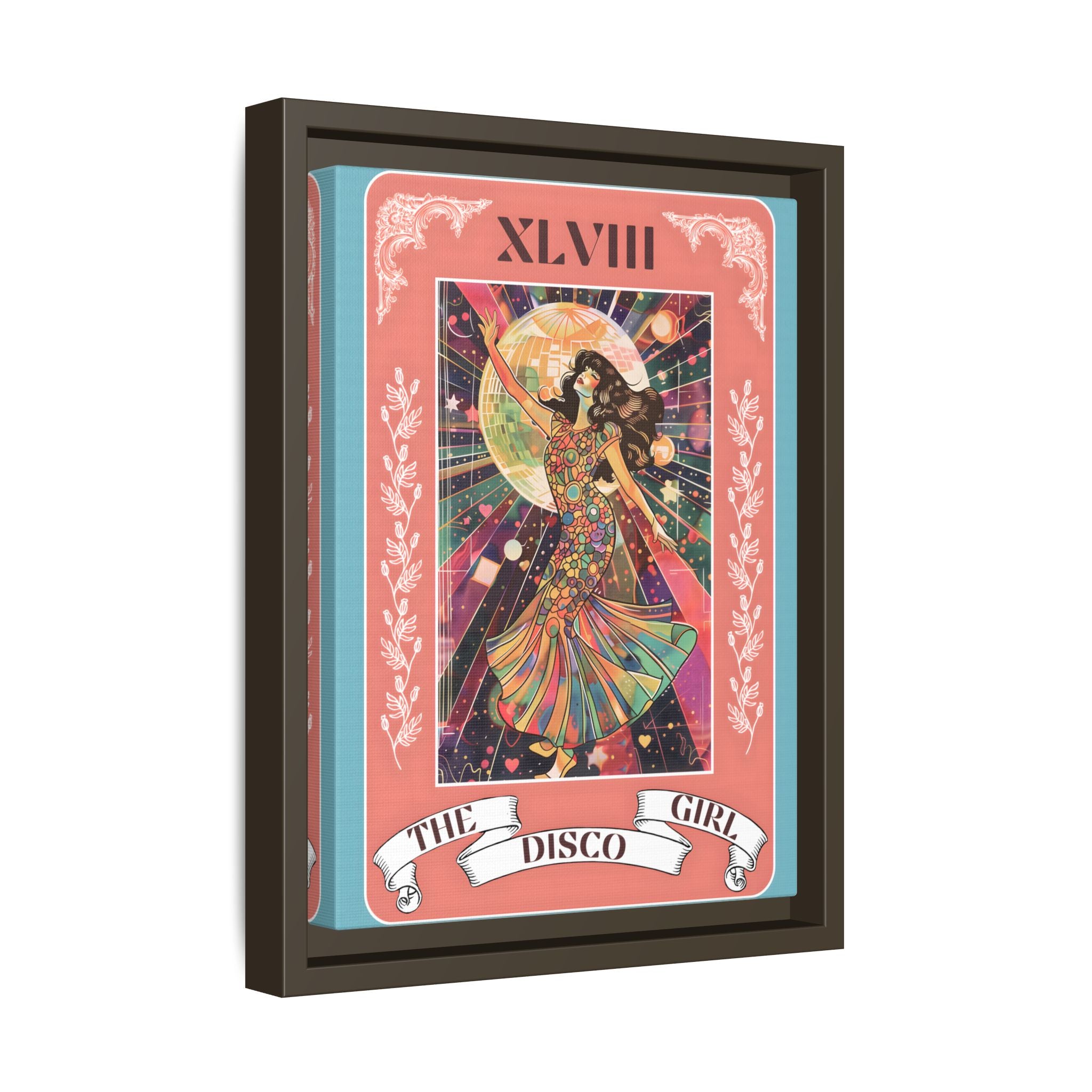 Framed Canvas - The Disco Girl