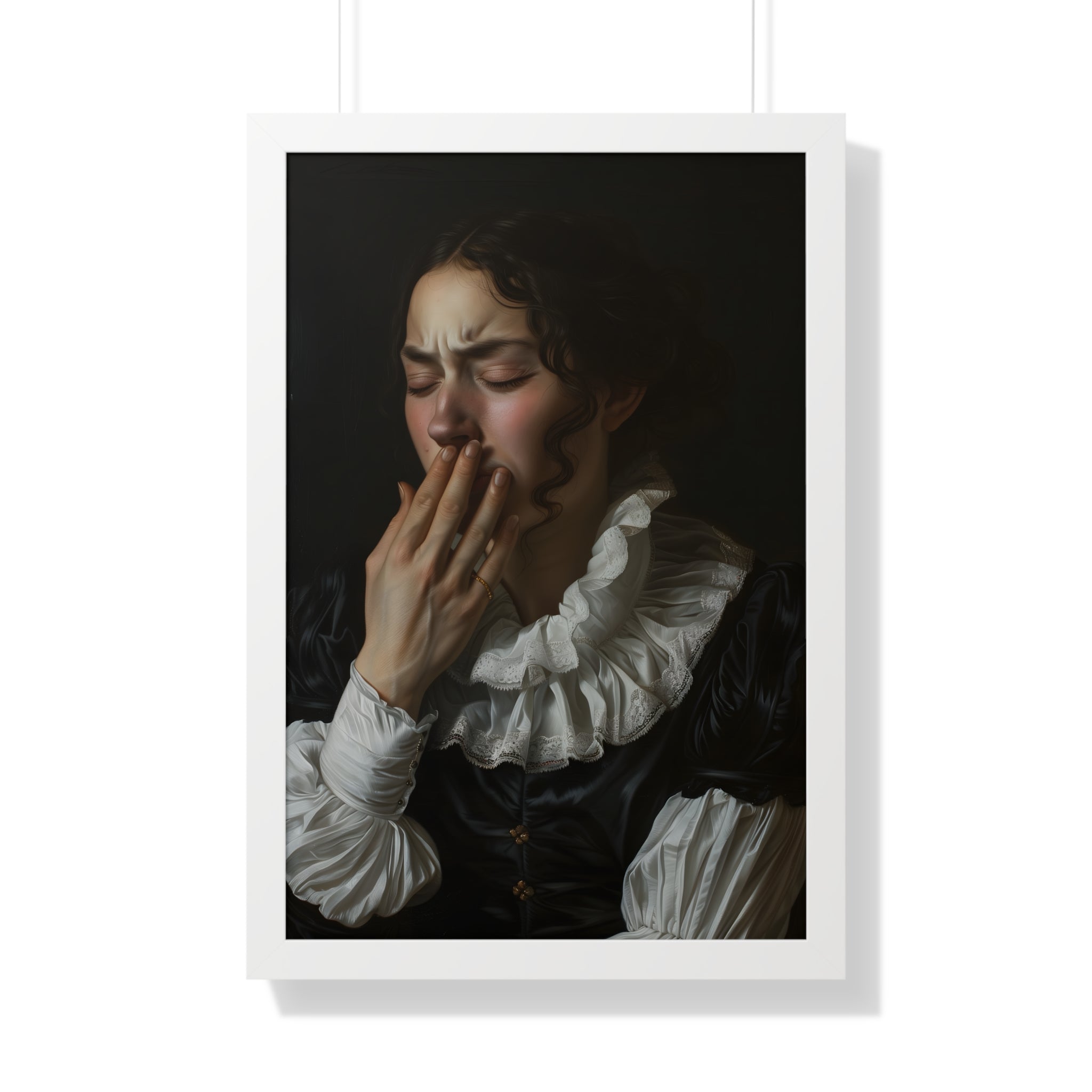 Framed Paper Print - Oh No, It Hit Me