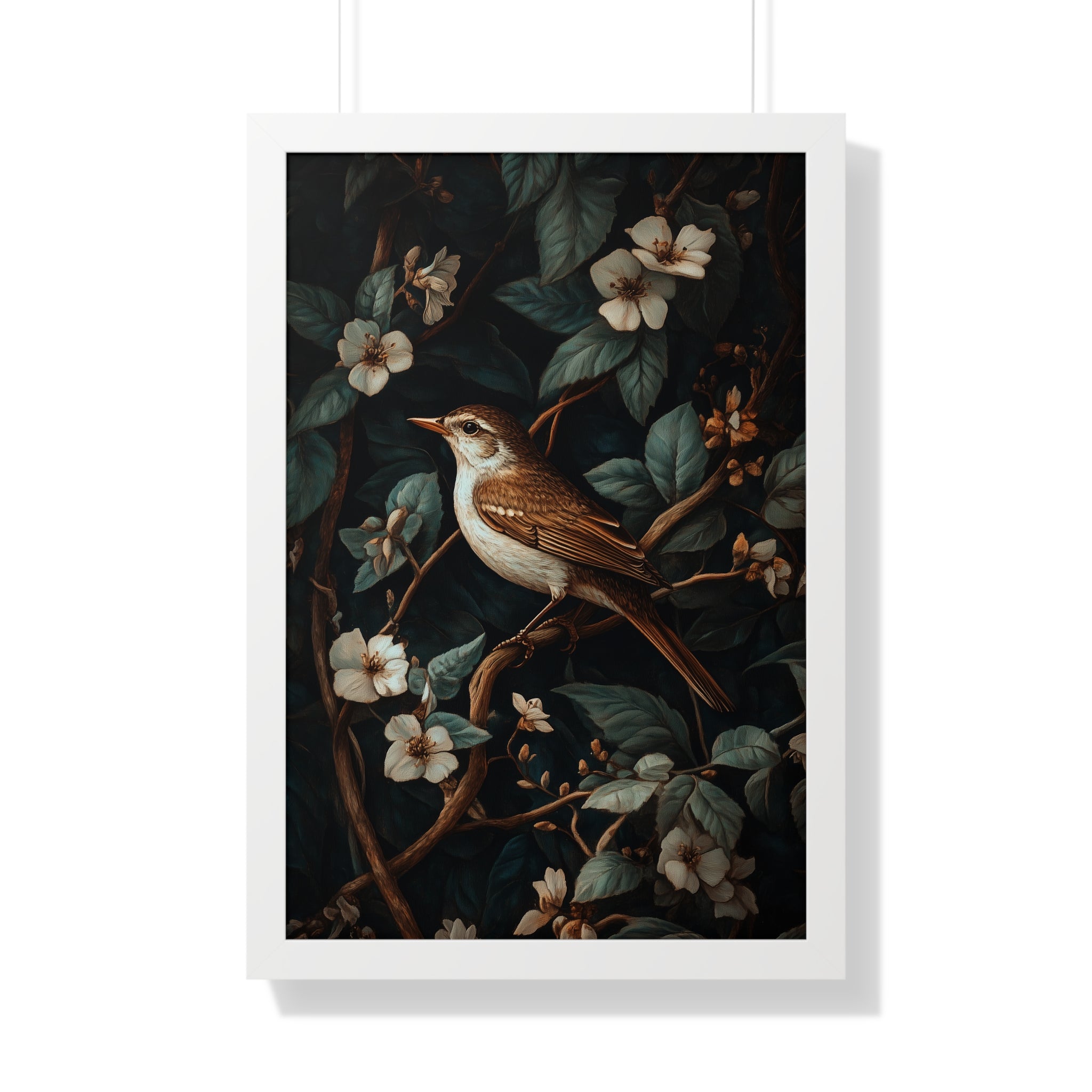 Framed Paper Print - Serenade Among Blossoms