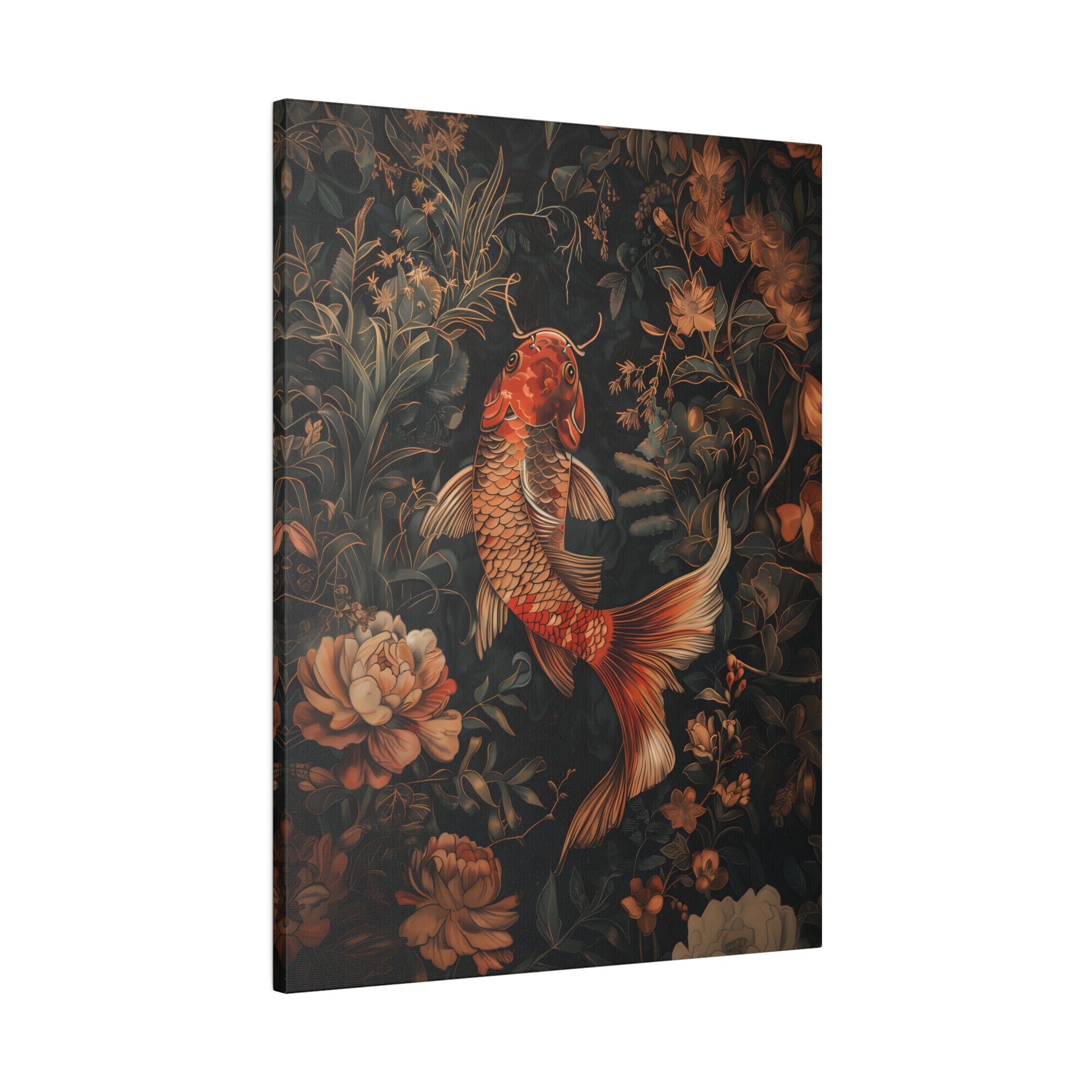 .75" Matte Canvas - Enchanted Koi Garden