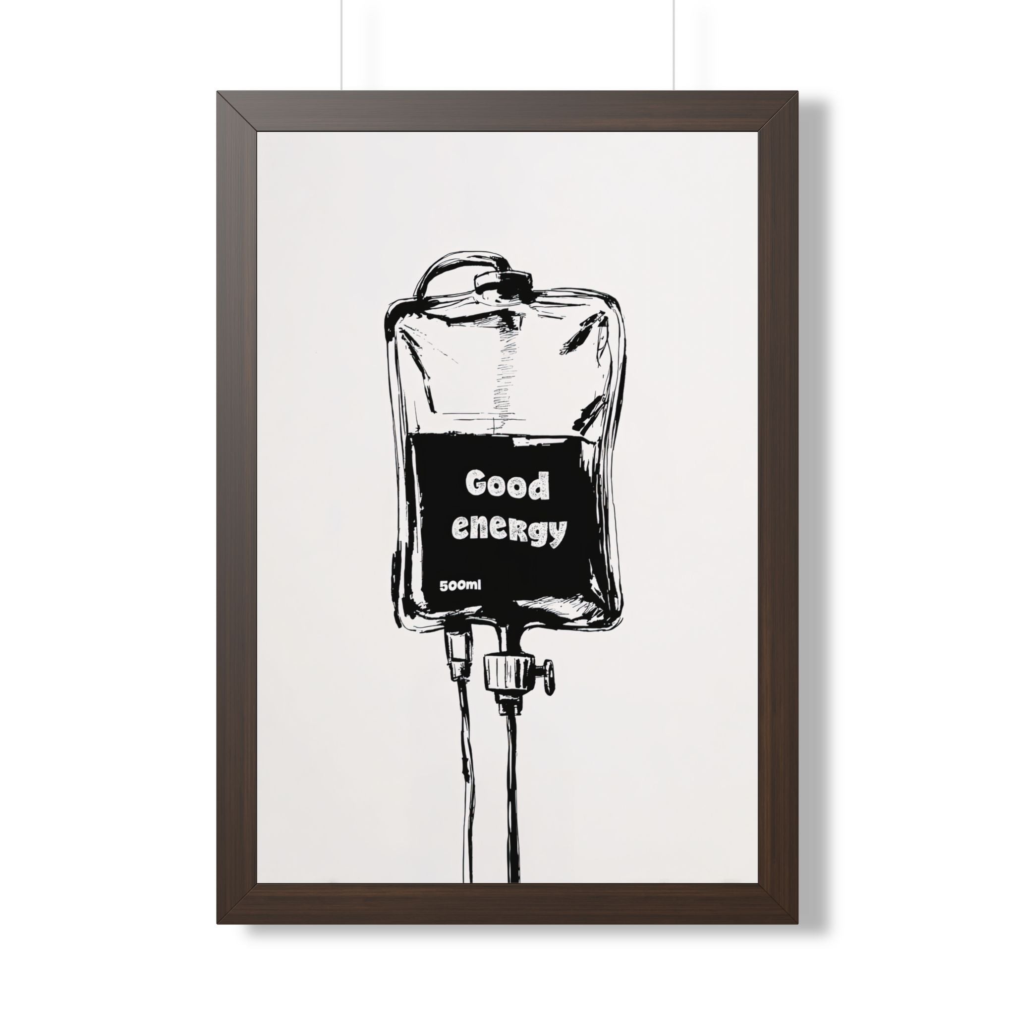 Framed Paper Print - Good Energy IV Bag