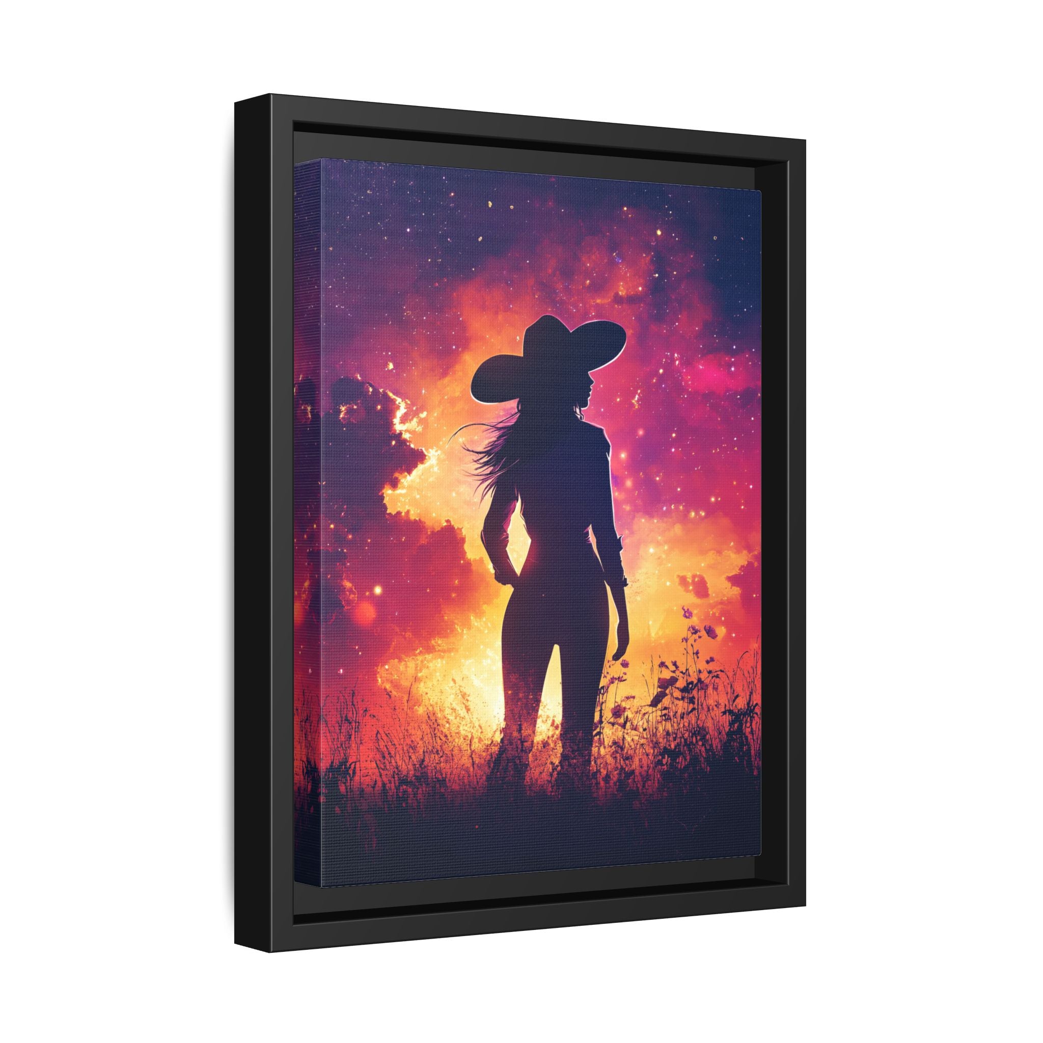 Framed Canvas - Cosmic Cowgirl