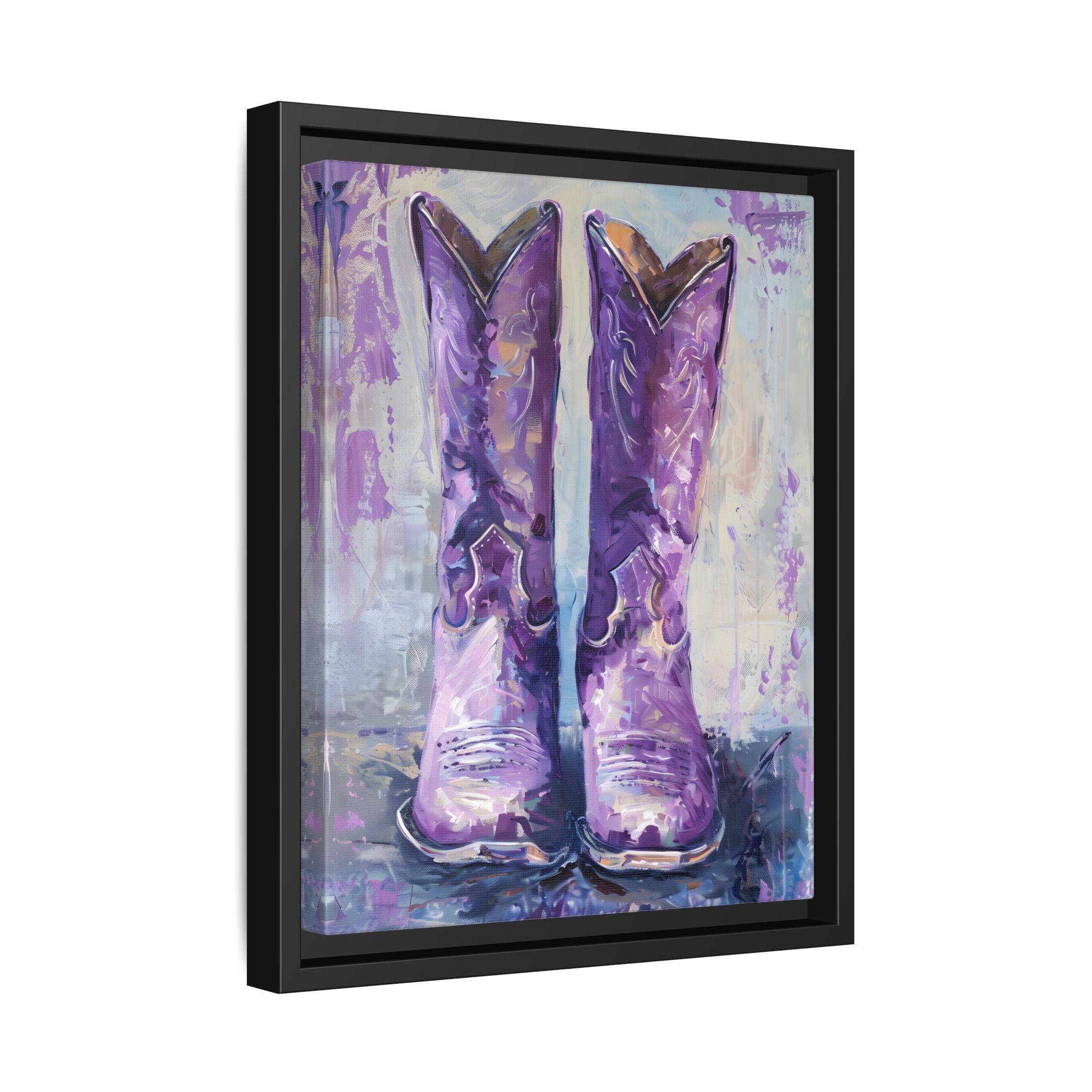 Framed Canvas - Violet Cowgirl Spirit
