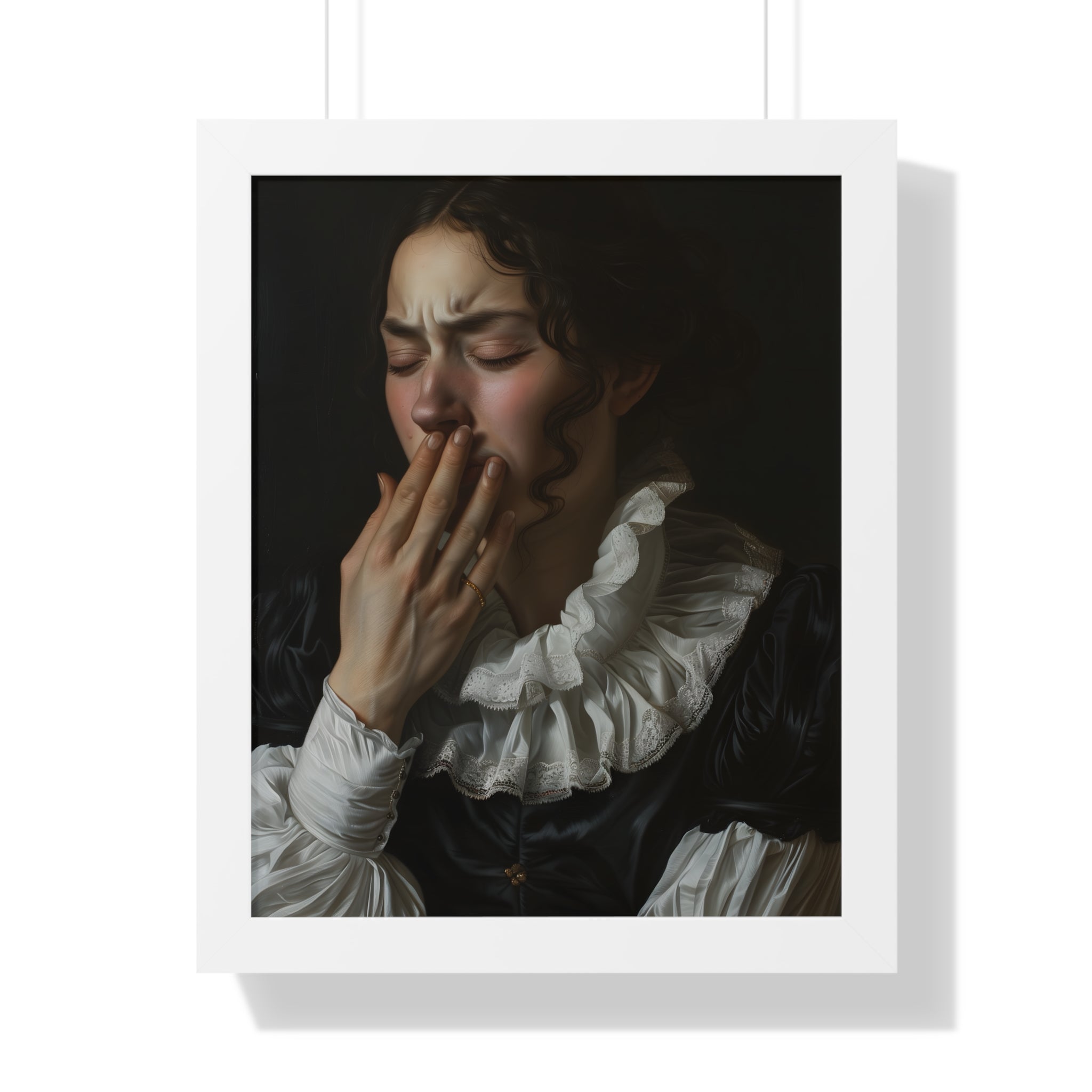 Framed Paper Print - Oh No, It Hit Me