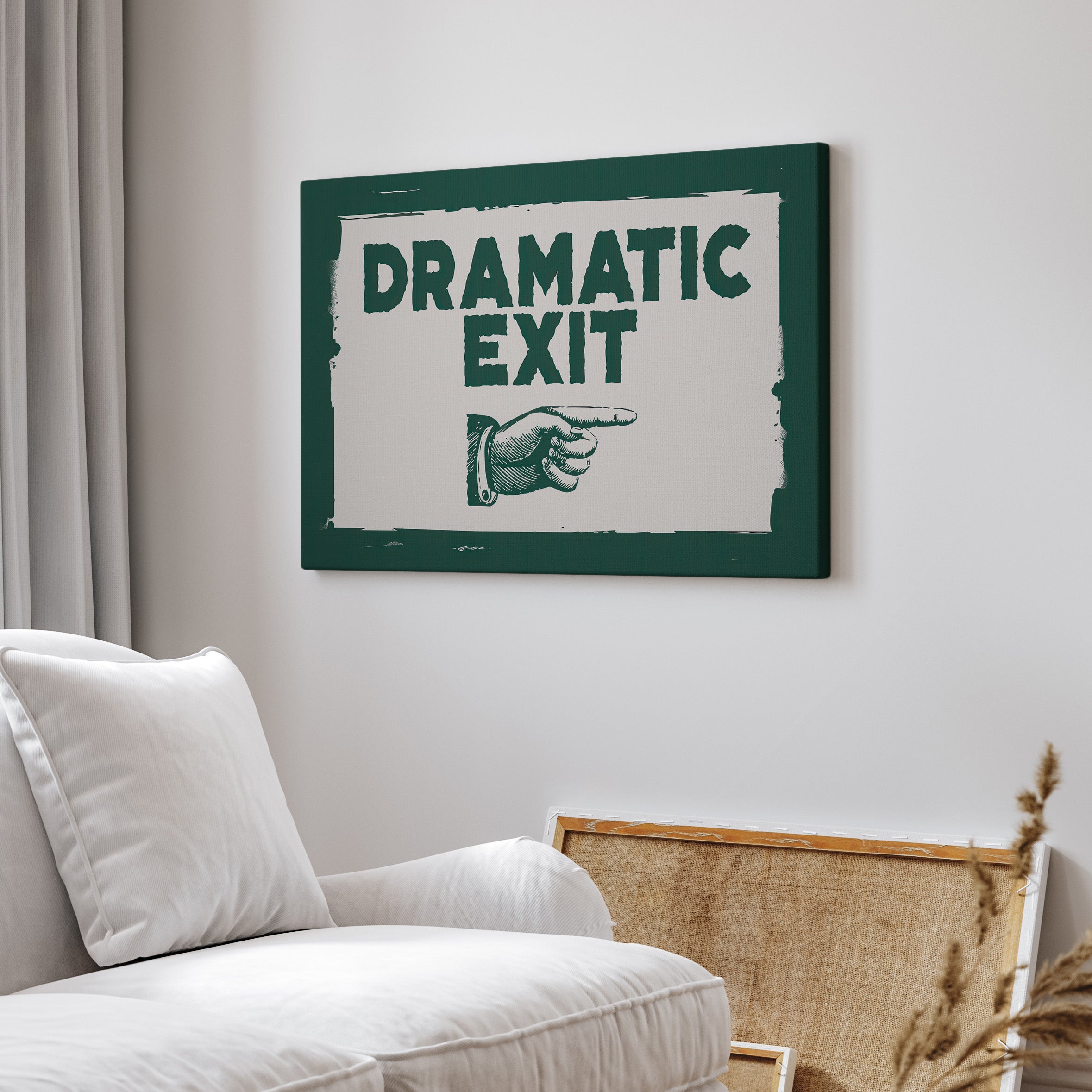.75" Matte Canvas - Dramatic Exit Strategy