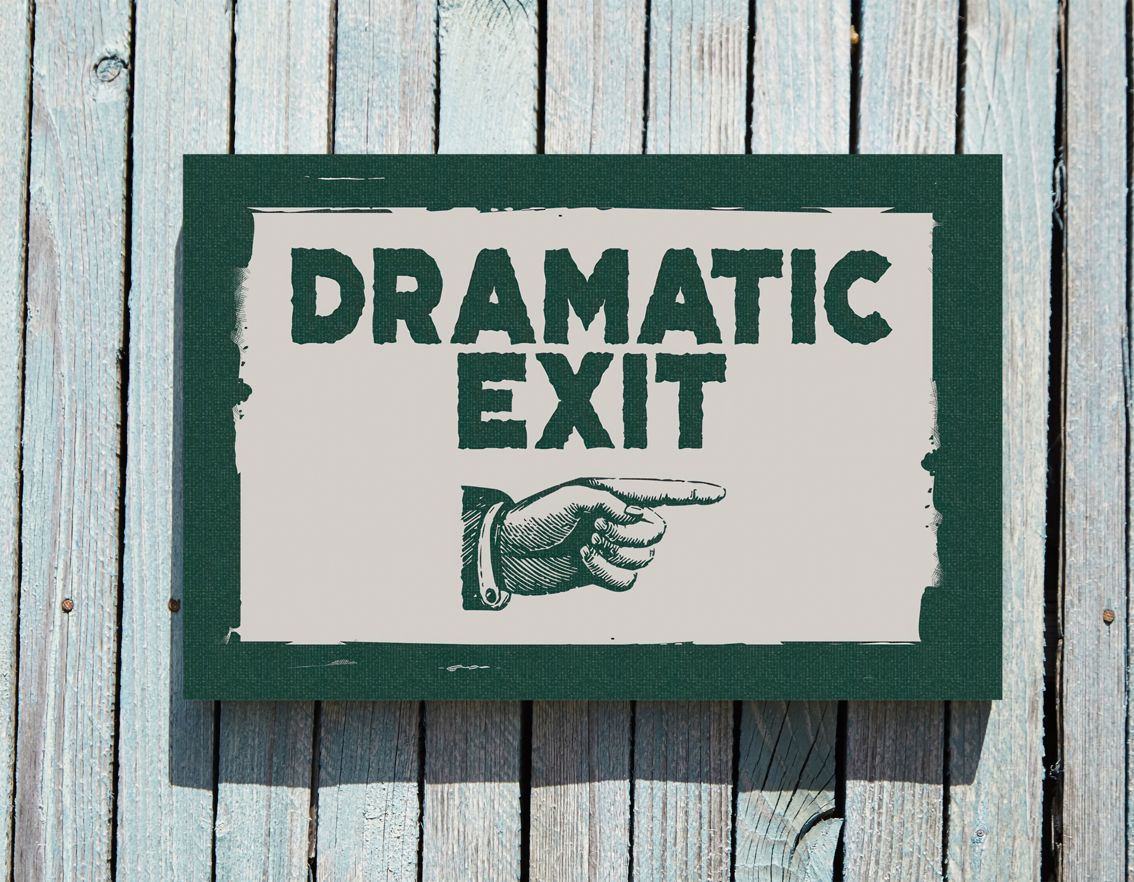 .75" Matte Canvas - Dramatic Exit Strategy
