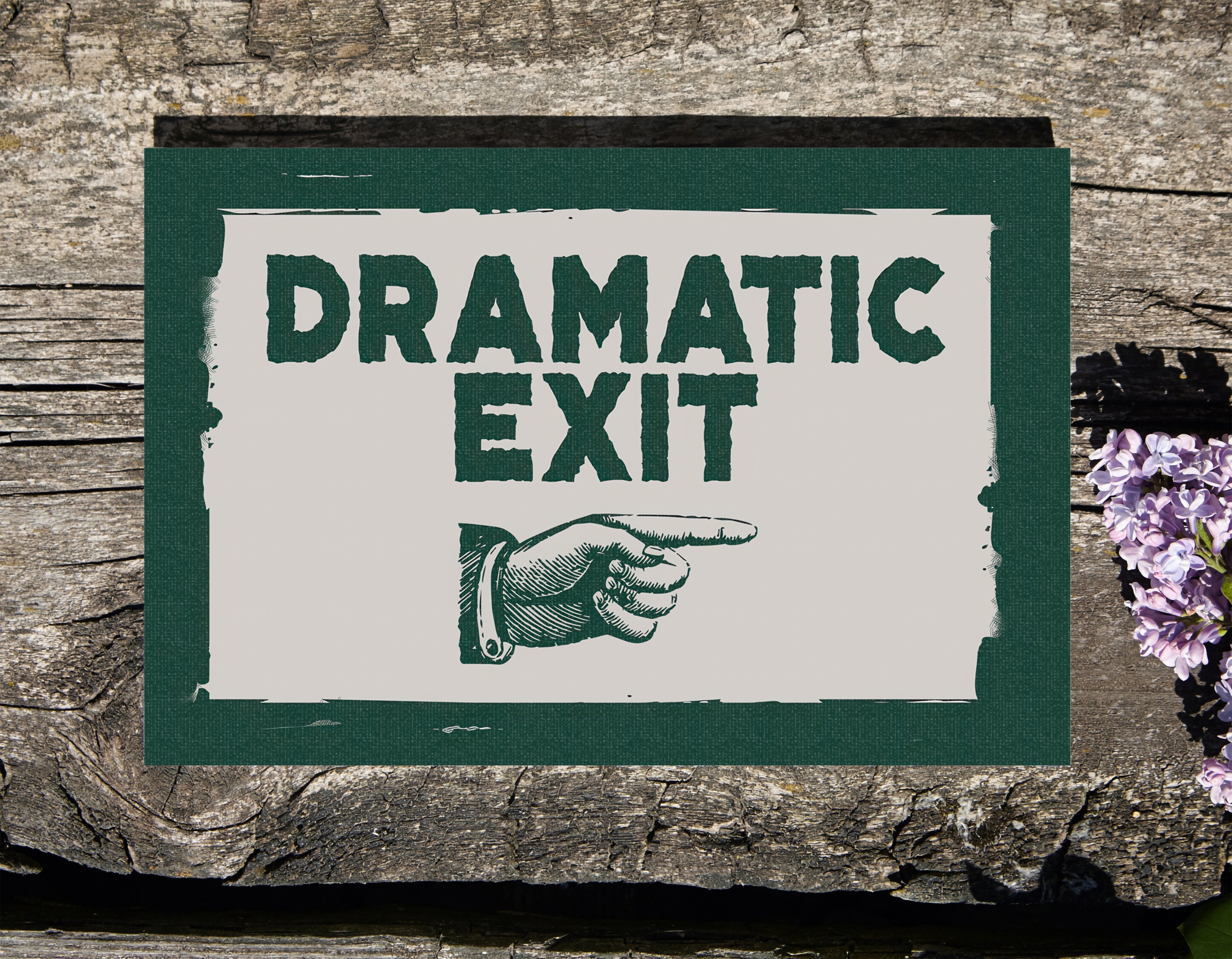 .75" Matte Canvas - Dramatic Exit Strategy