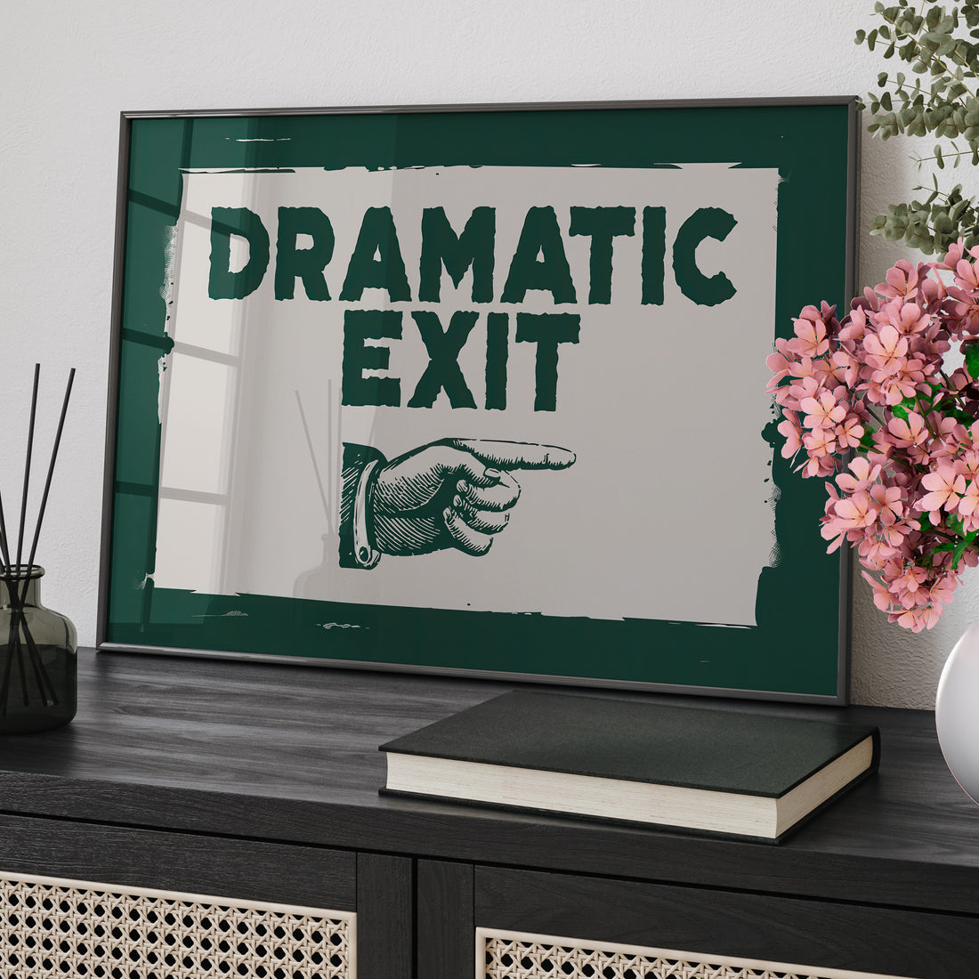 Framed Paper Print - Dramatic Exit Strategy