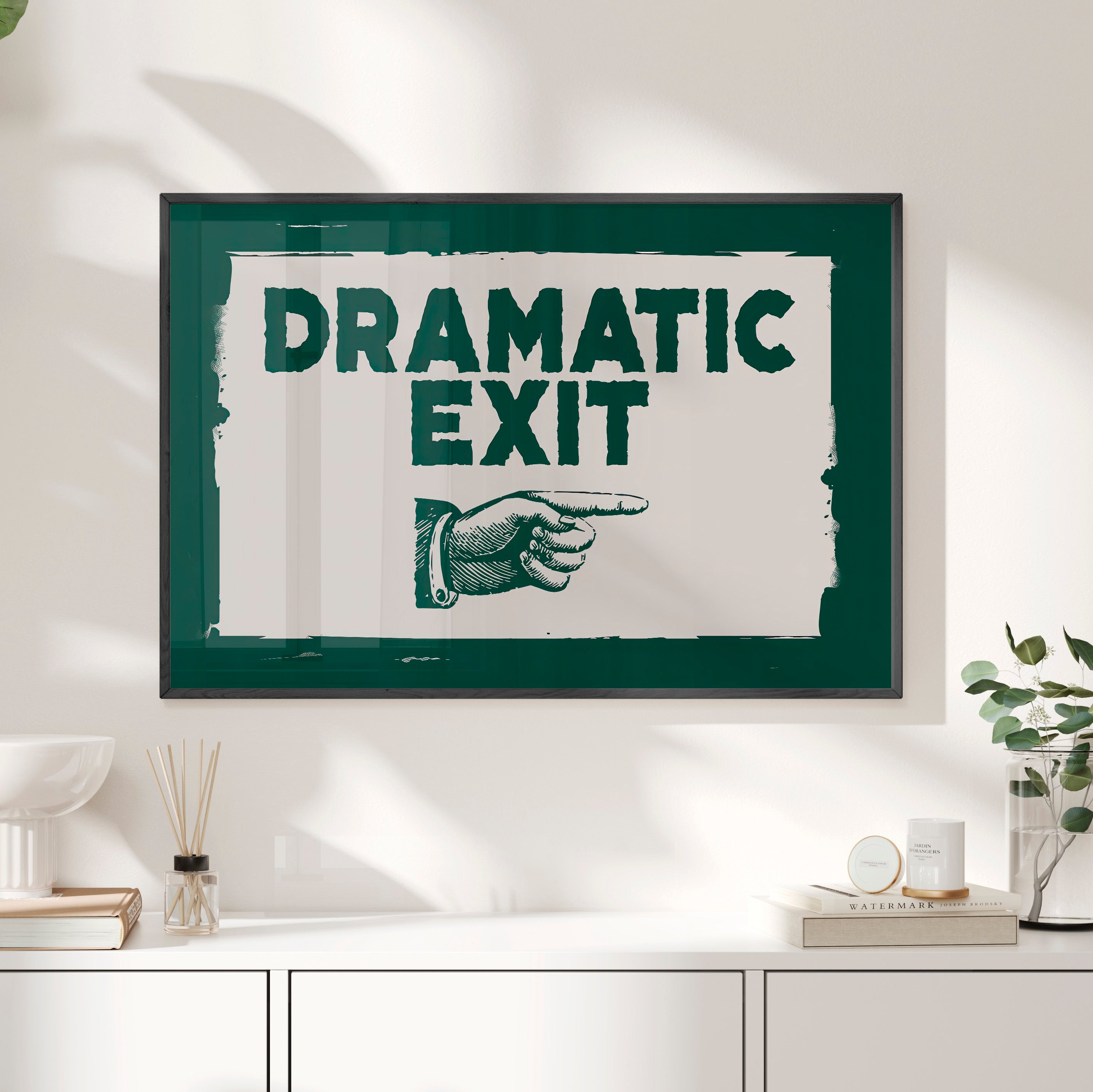 Framed Paper Print - Dramatic Exit Strategy