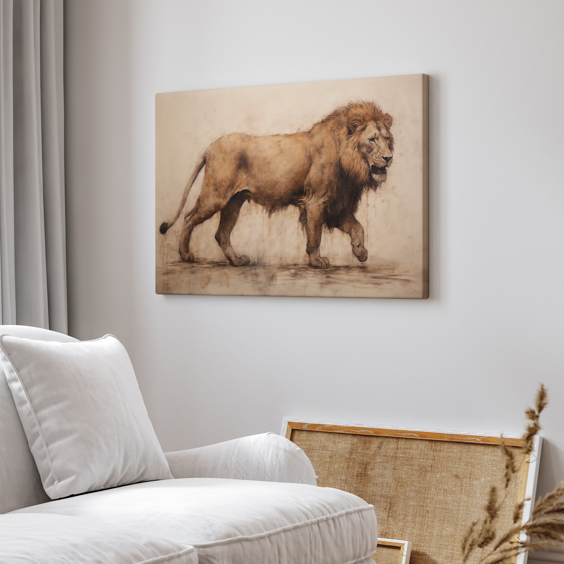 .75" Matte Canvas - Regal Savannah Wanderer
