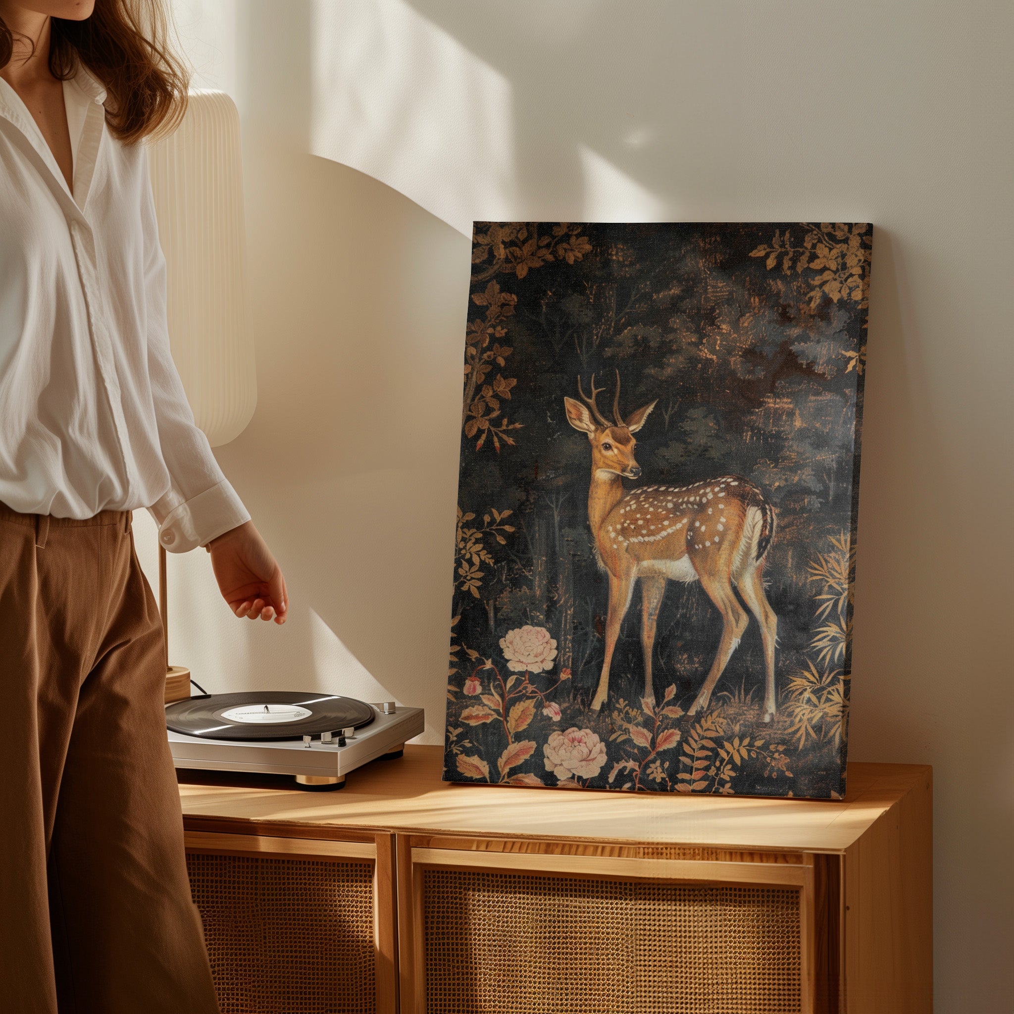 .75" Matte Canvas - Enchanted Forest Doe