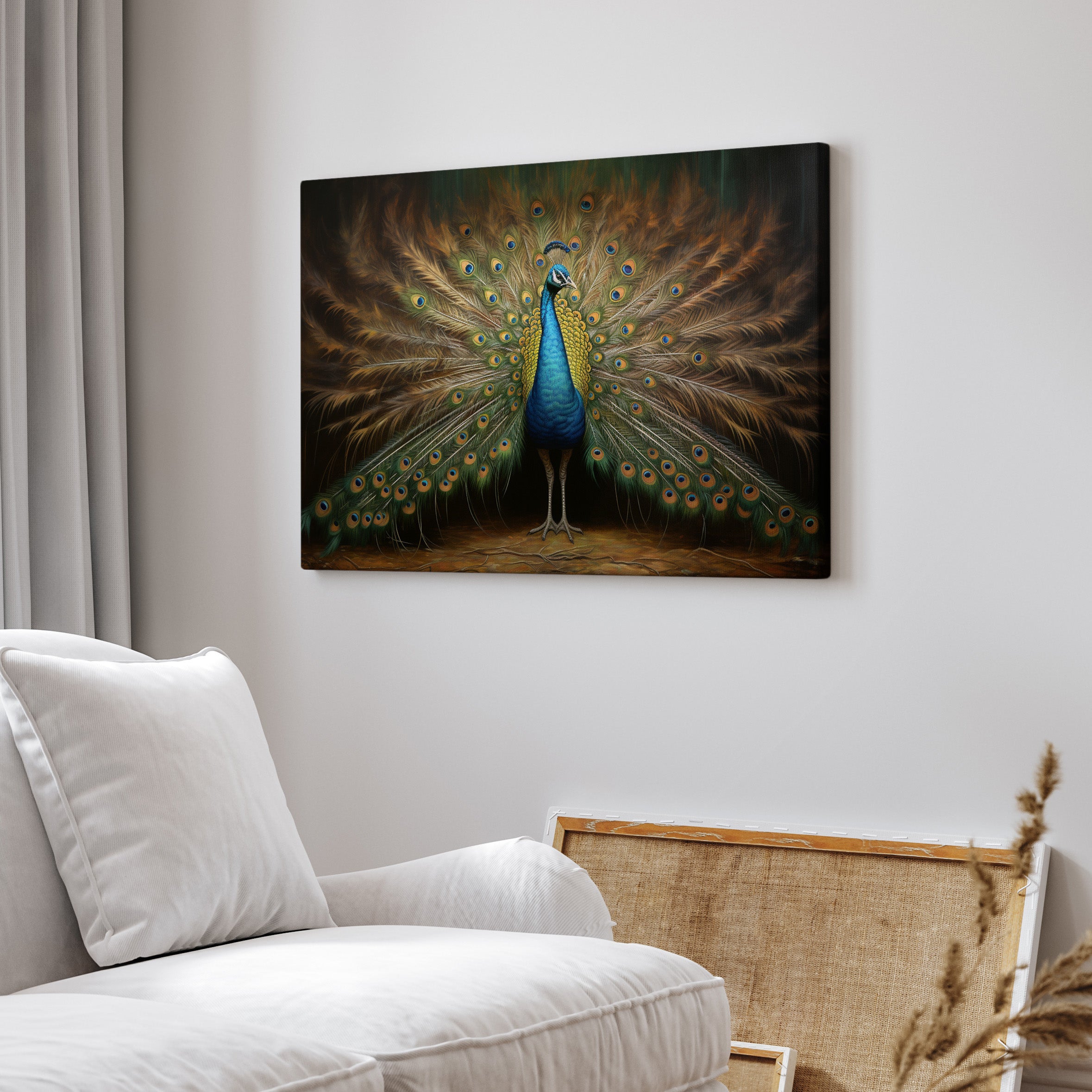 .75" Matte Canvas - Regal Plumage Twilight