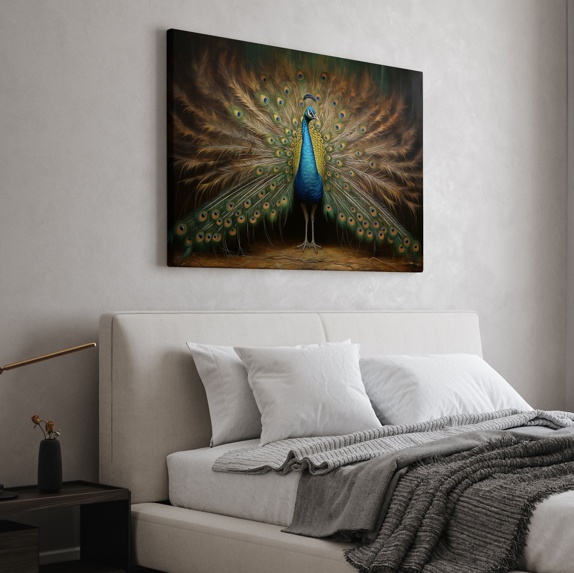 .75" Matte Canvas - Regal Plumage Twilight