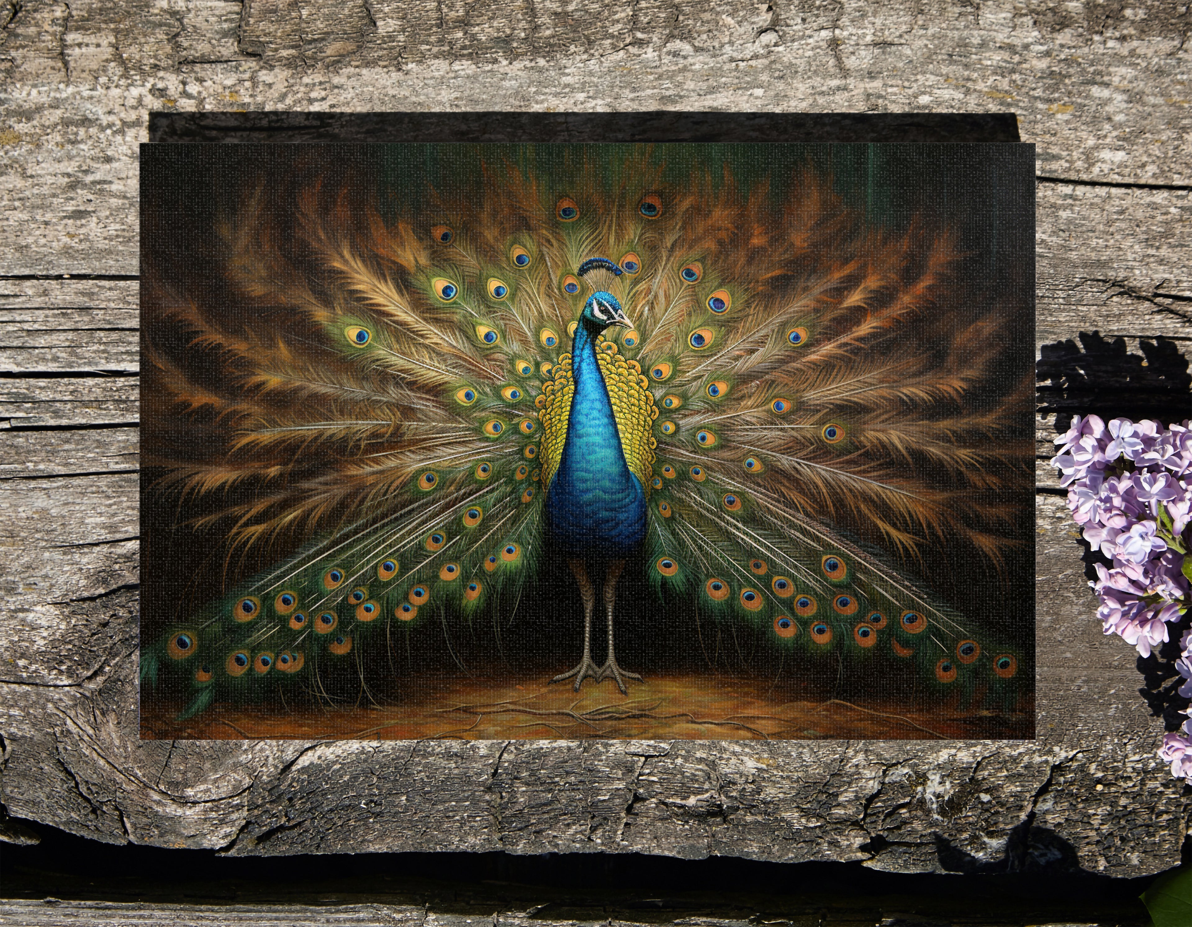 .75" Matte Canvas - Regal Plumage Twilight