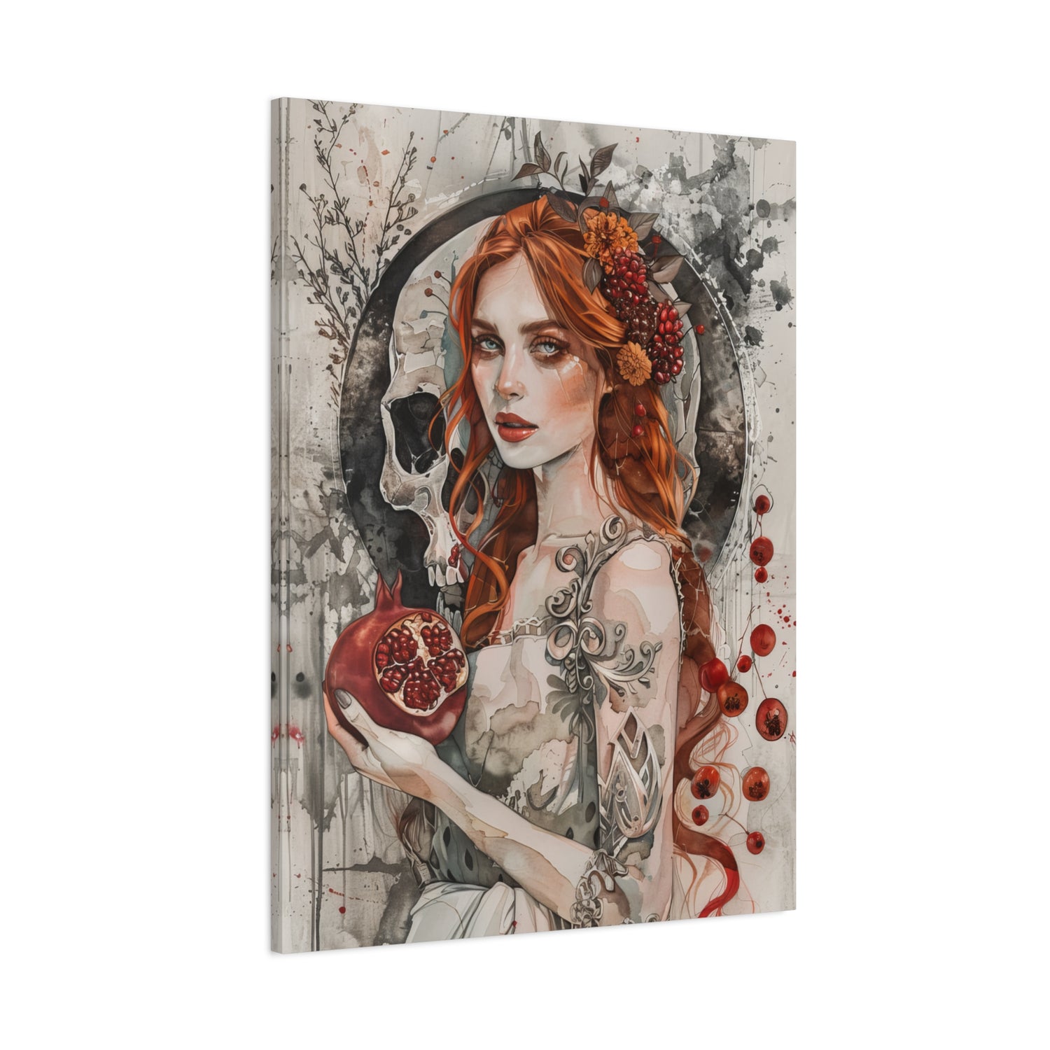 1.25" Matte Canvas - Persephone’s Pomegranate Curse