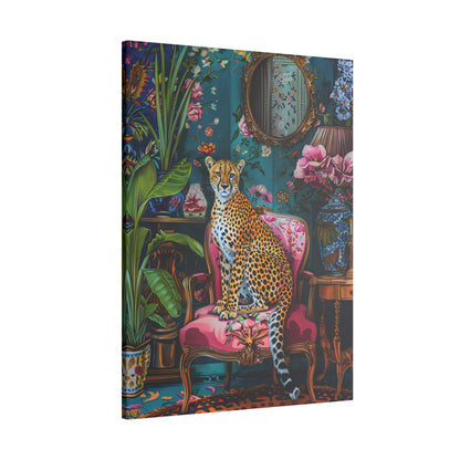 .75" Matte Canvas - Regal Cheetah Reverie