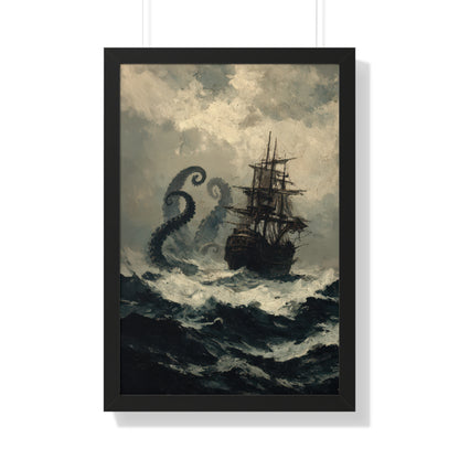 Framed Paper Print - Into the Kraken’s Wake