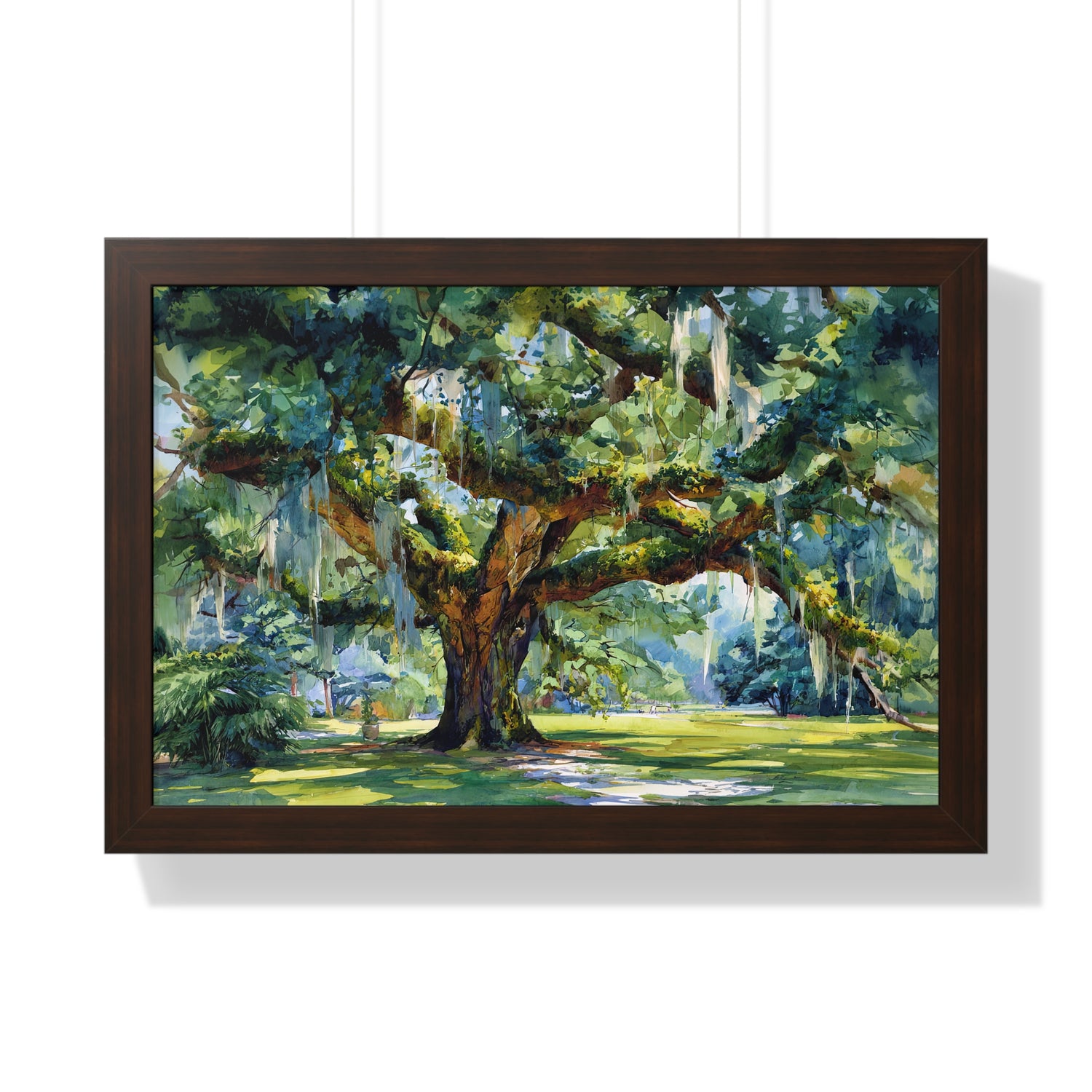 Framed Paper Print - Whispering Southern Live Oak