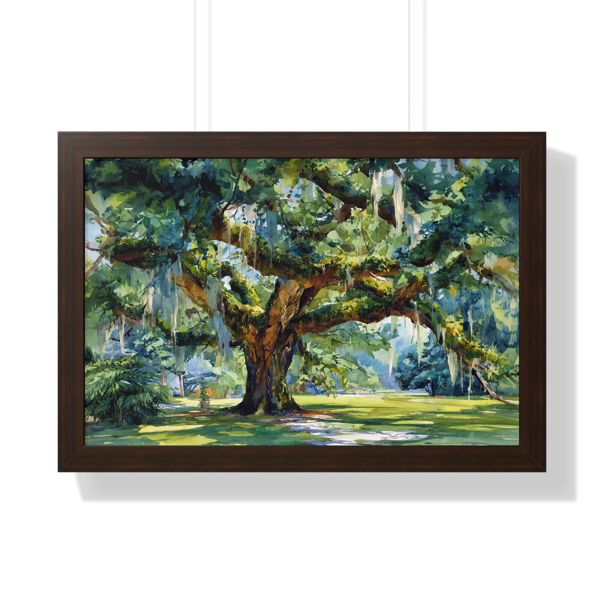 Framed Paper Print - Whispering Southern Live Oak