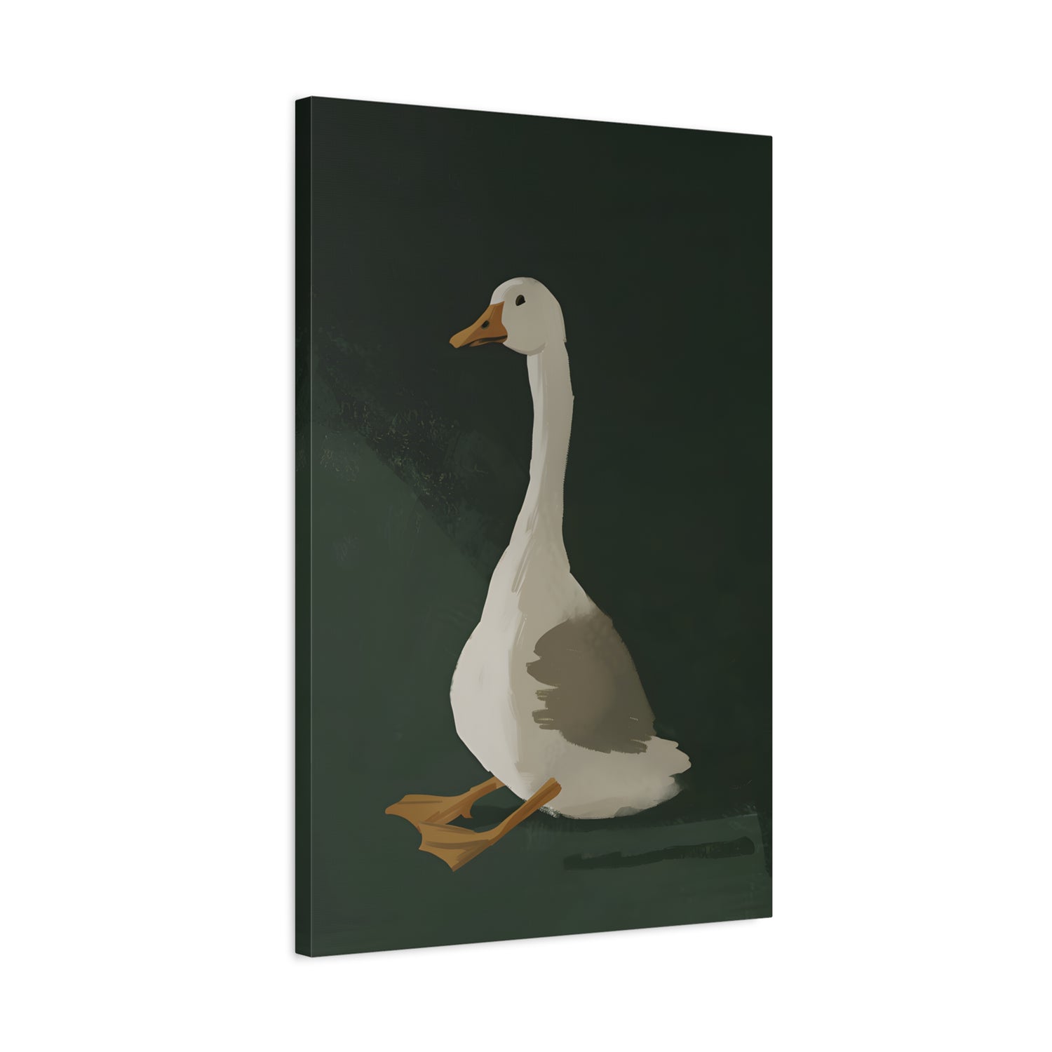 1.25" Matte Canvas - Sitting Goose in Spotlight