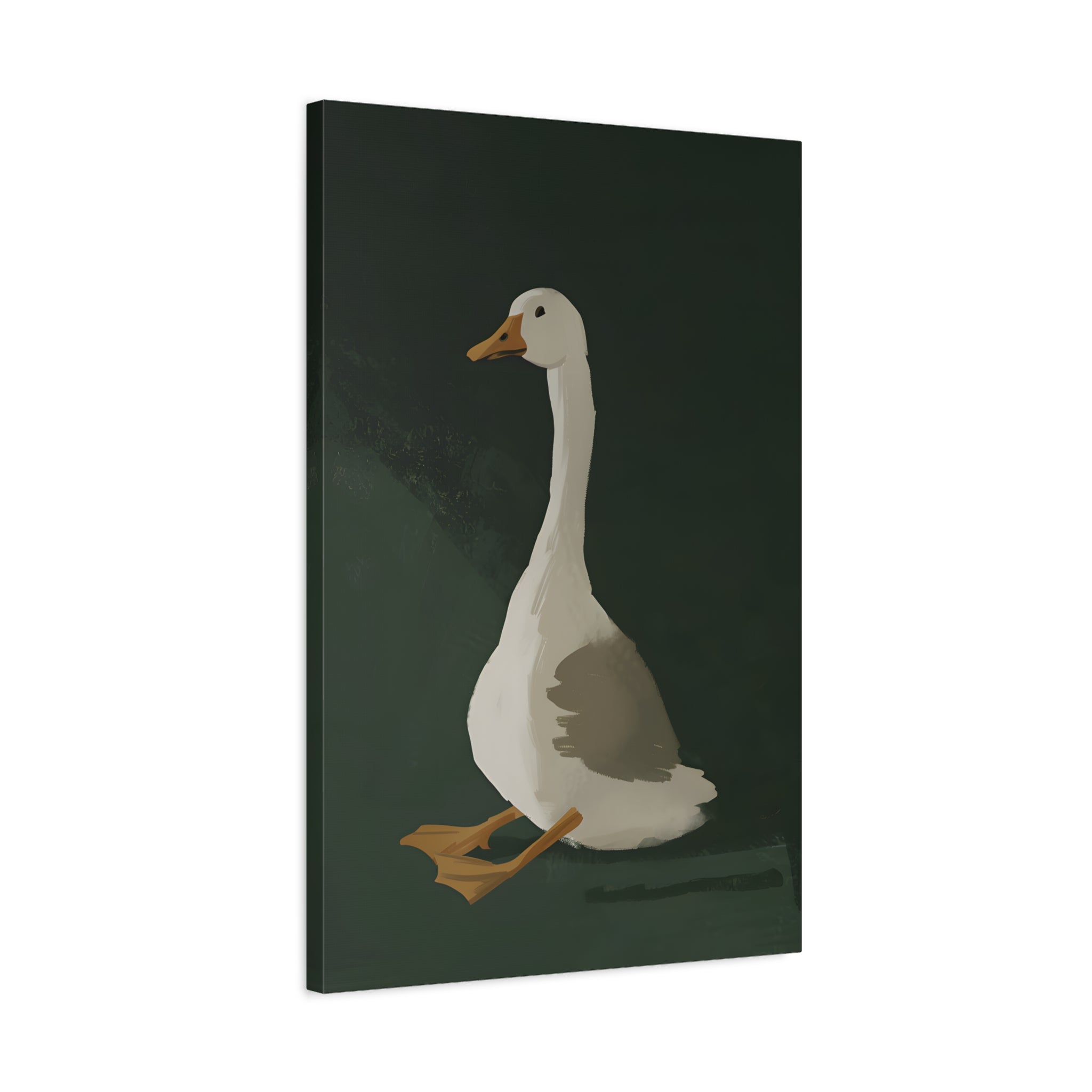1.25" Matte Canvas - Sitting Goose in Spotlight