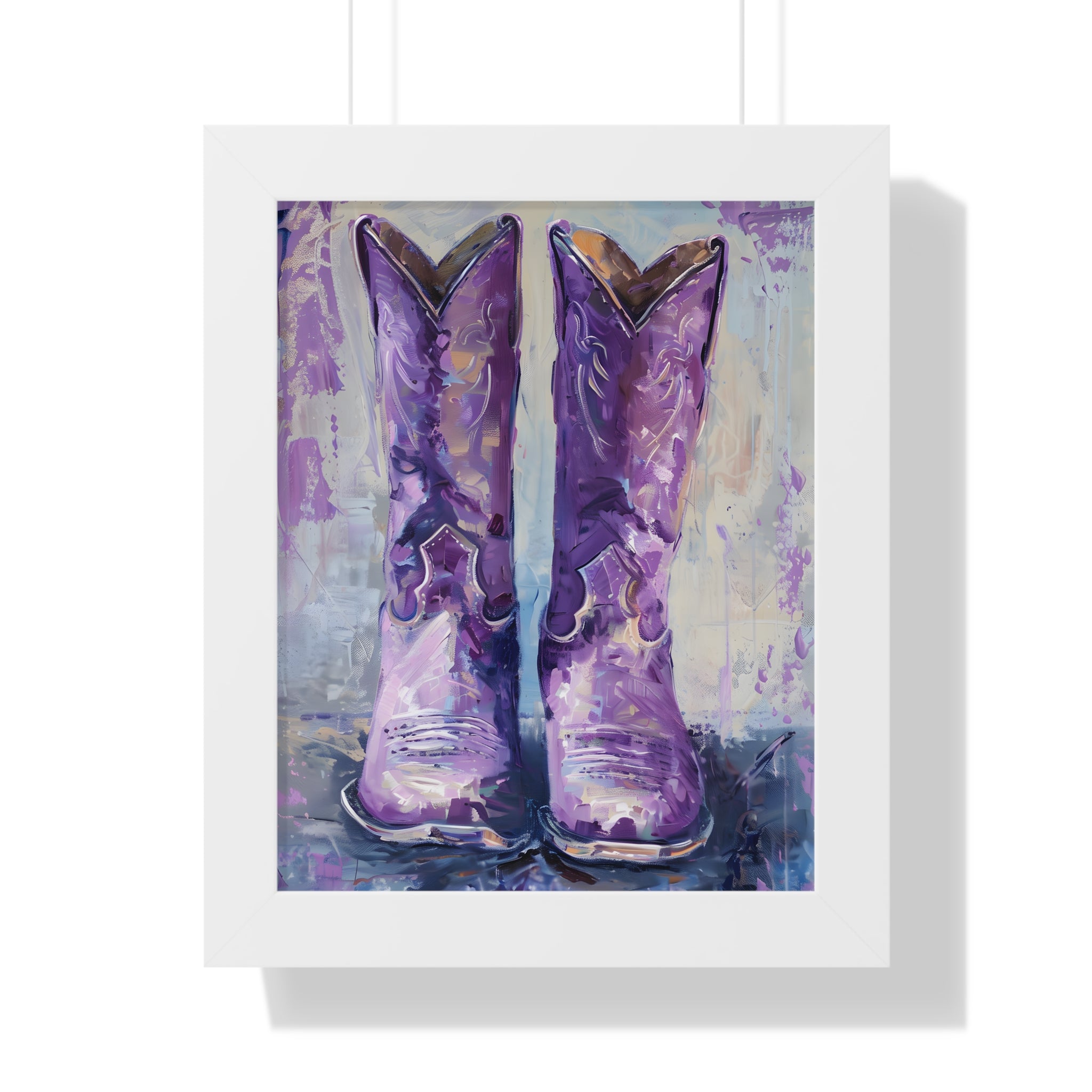 Framed Paper Print - Violet Cowgirl Spirit