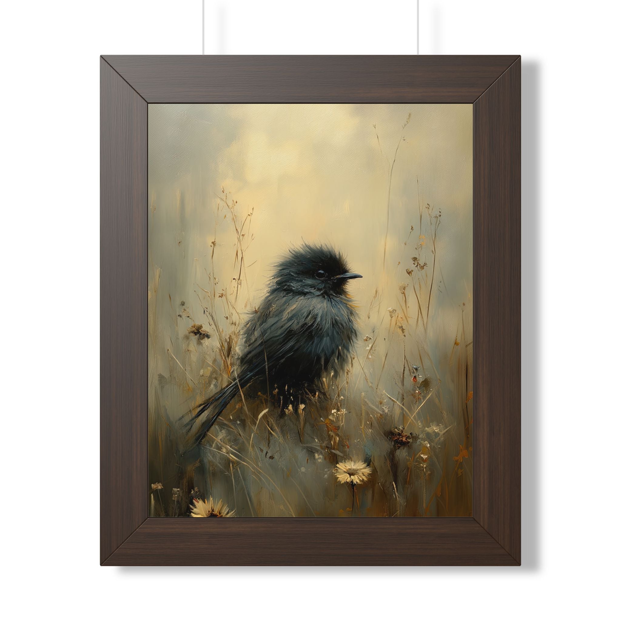 Framed Paper Print - Golden Meadow Bird