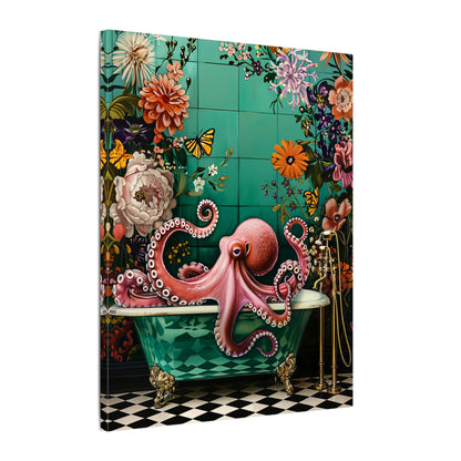 .75" Matte Canvas - Octopus Bath Royale