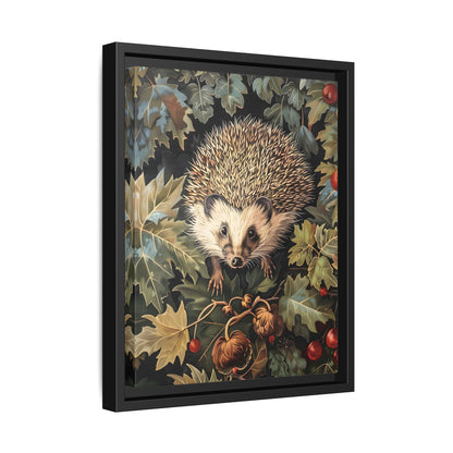 Framed Canvas - Woodland Hedgehog Hideaway